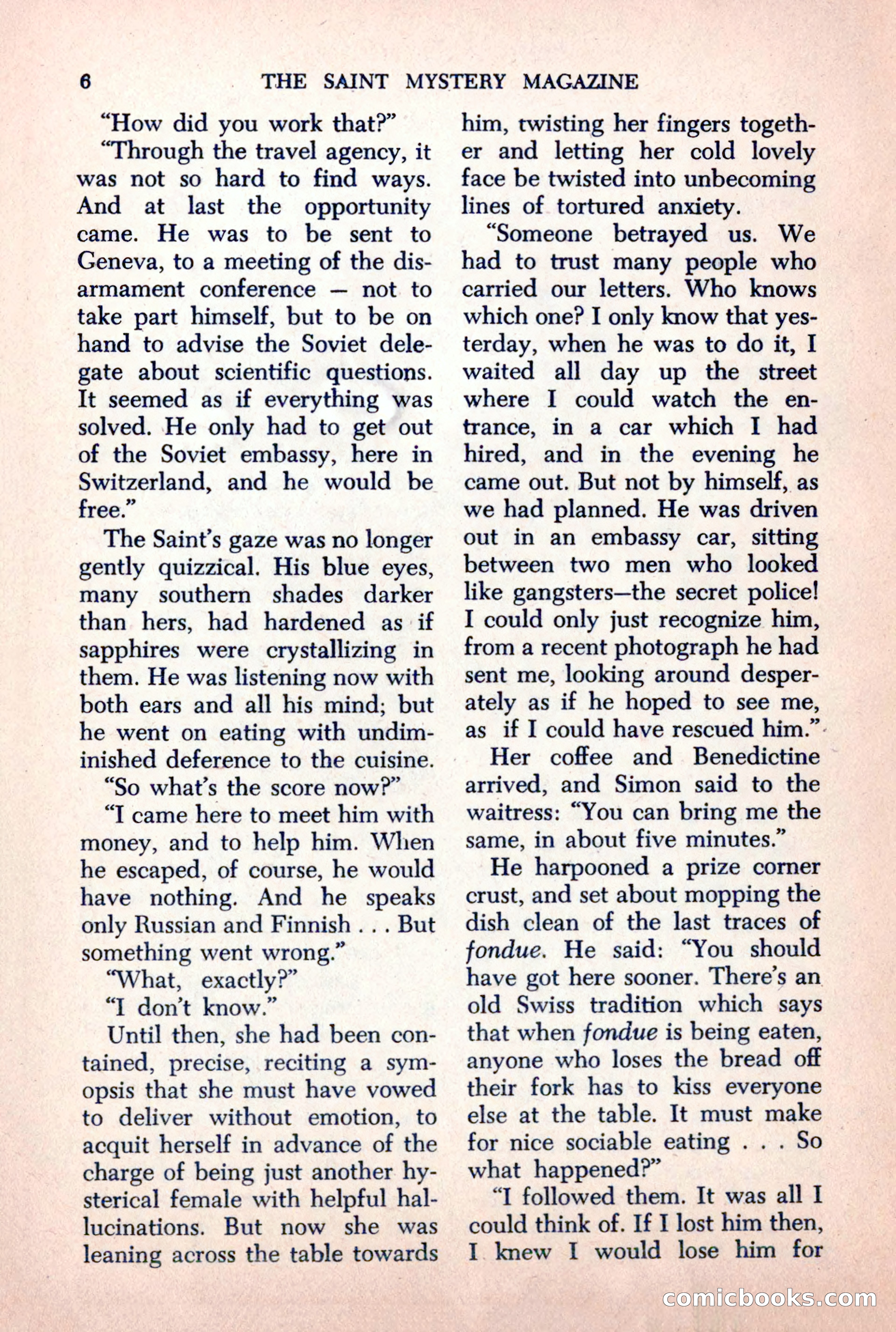 The Saint Mystery Magazine, October 1963 — page 8 of 132