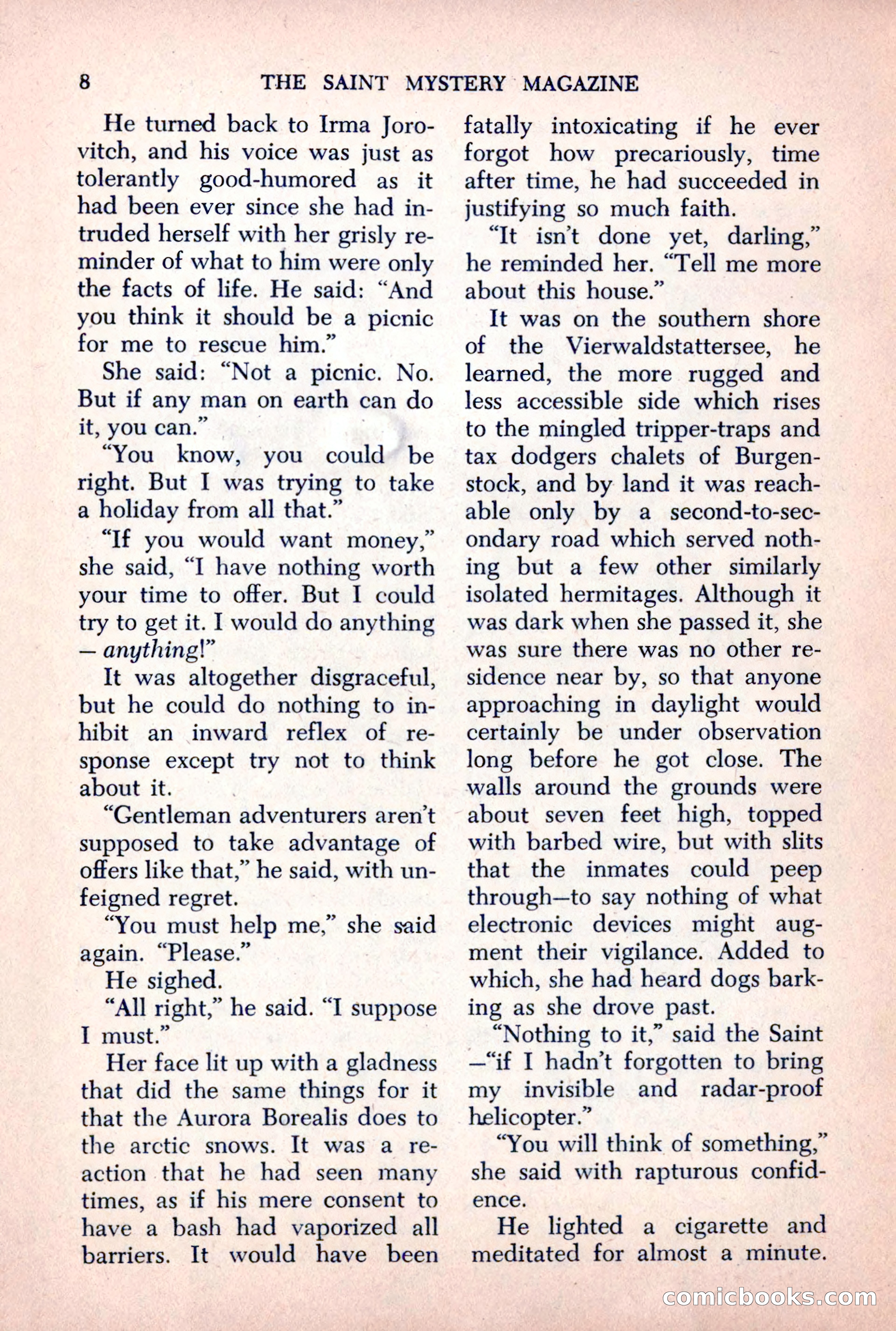 The Saint Mystery Magazine, October 1963 — page 10 of 132