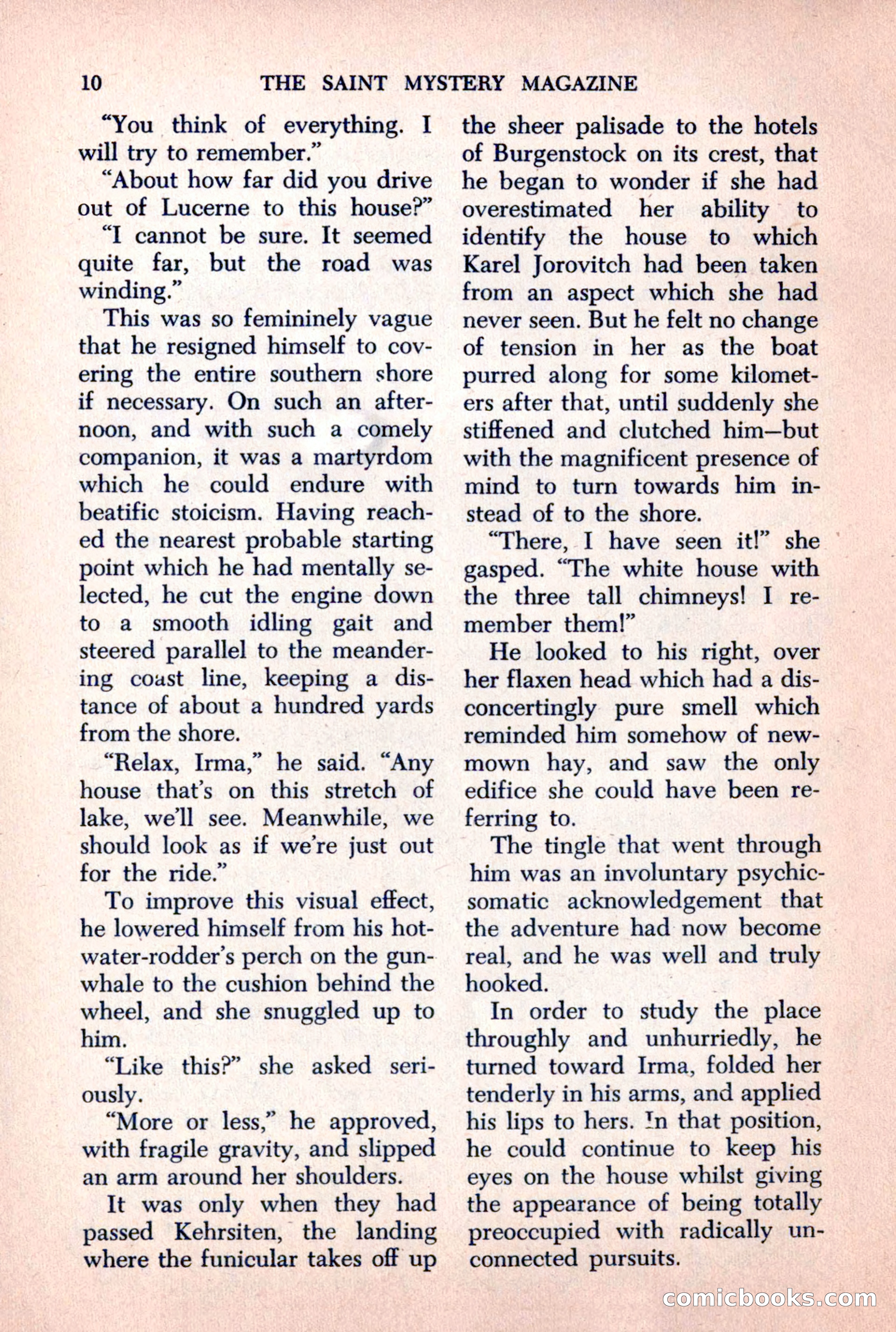 The Saint Mystery Magazine, October 1963 — page 12 of 132