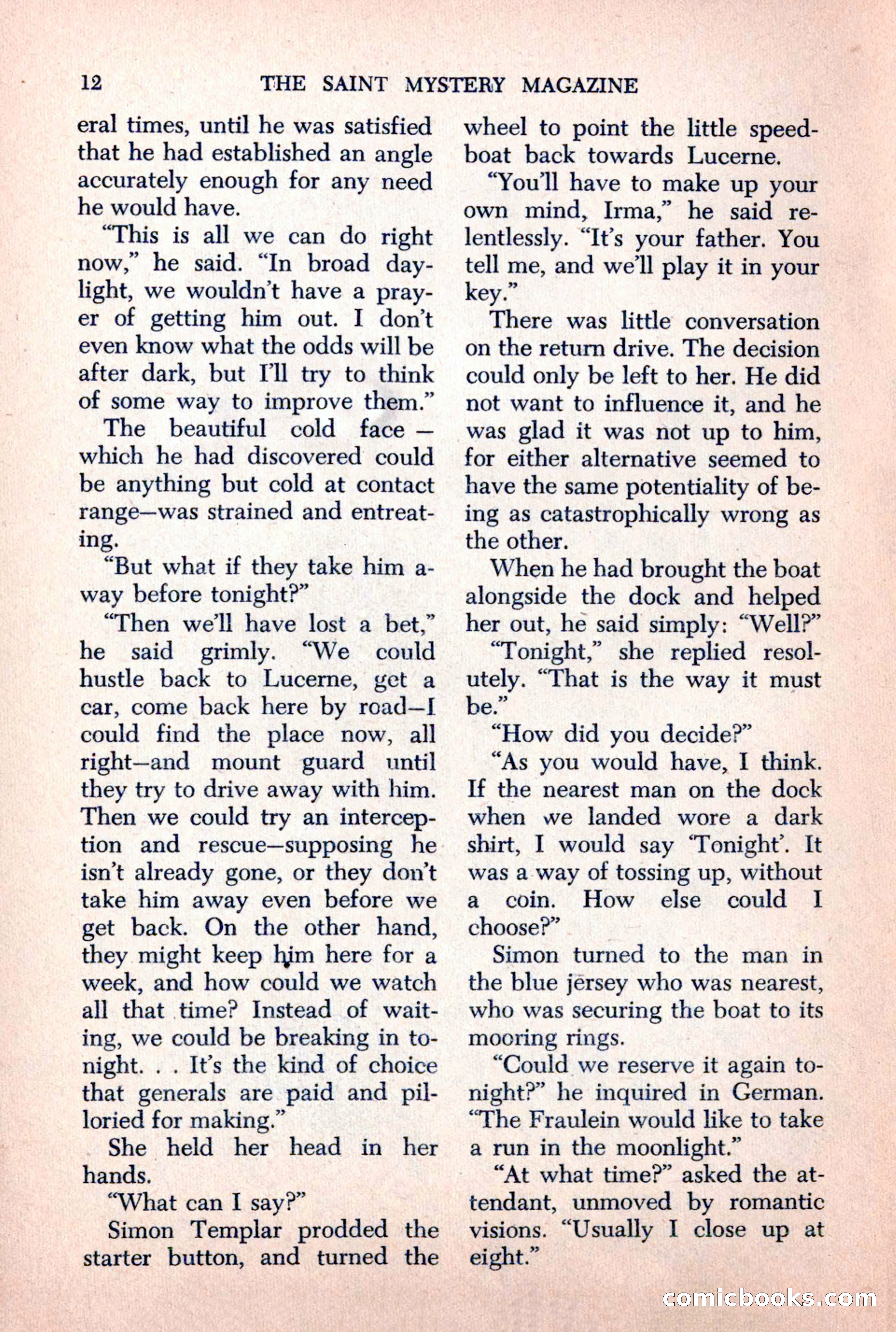 The Saint Mystery Magazine, October 1963 — page 14 of 132