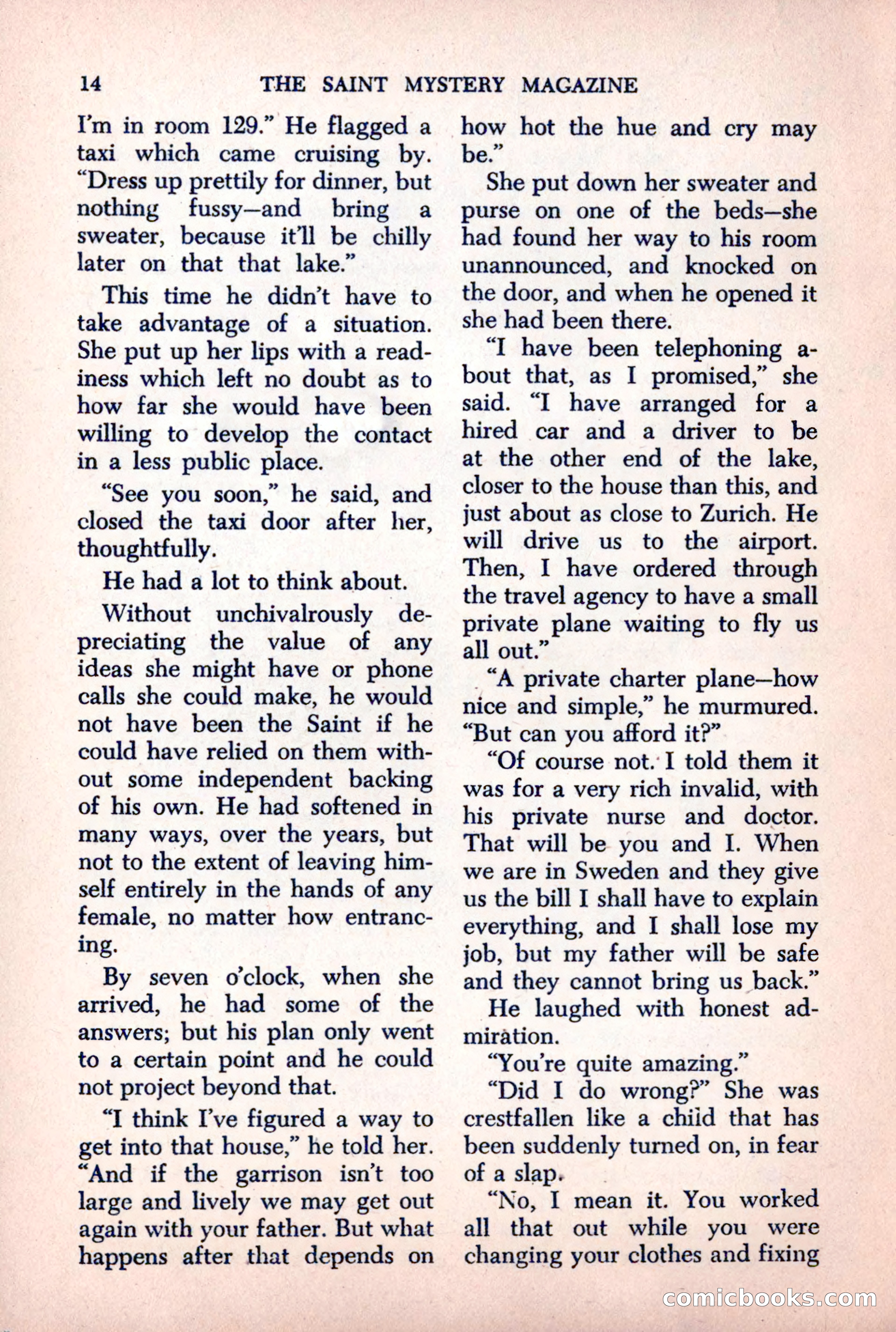 The Saint Mystery Magazine, October 1963 — page 16 of 132