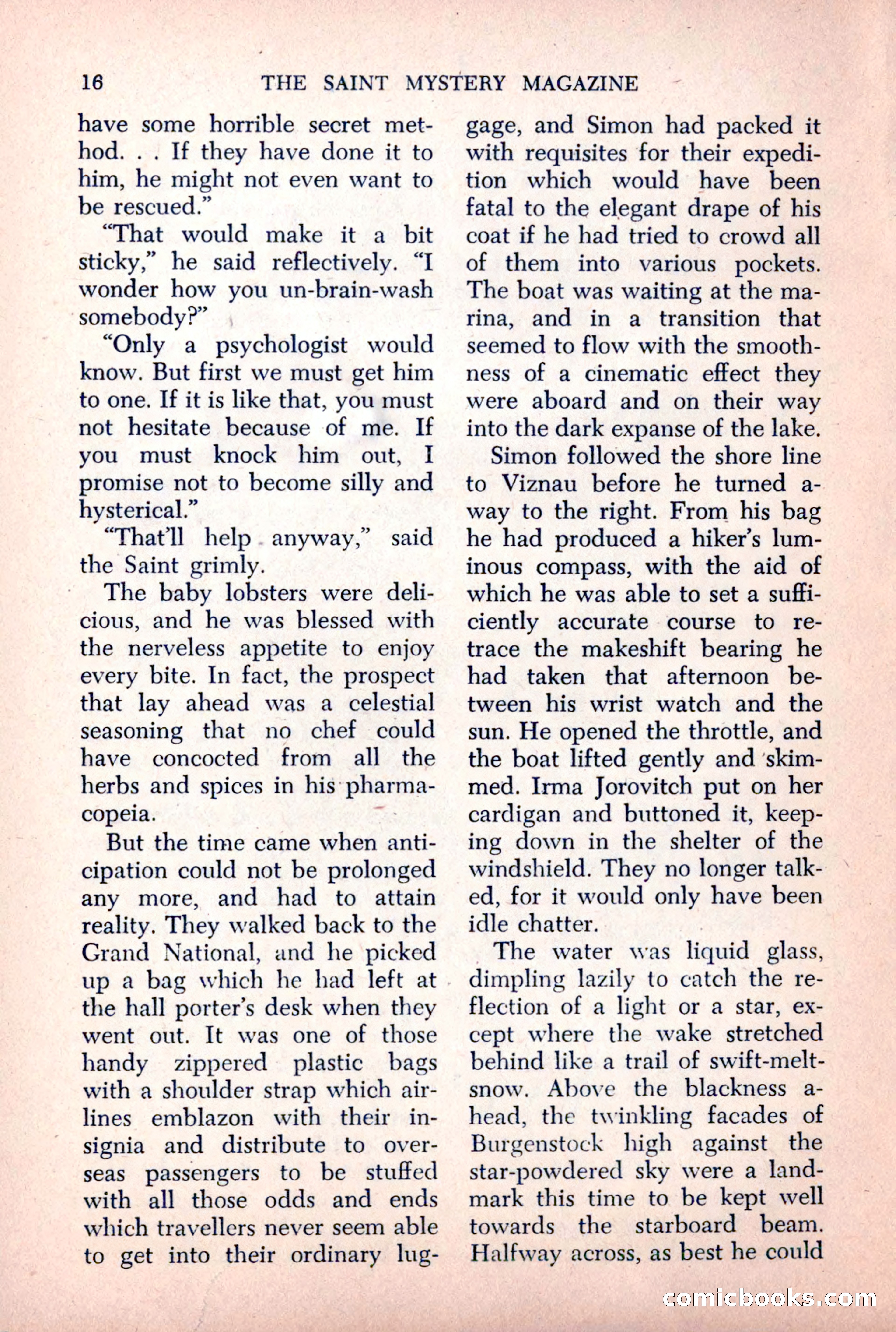 The Saint Mystery Magazine, October 1963 — page 18 of 132