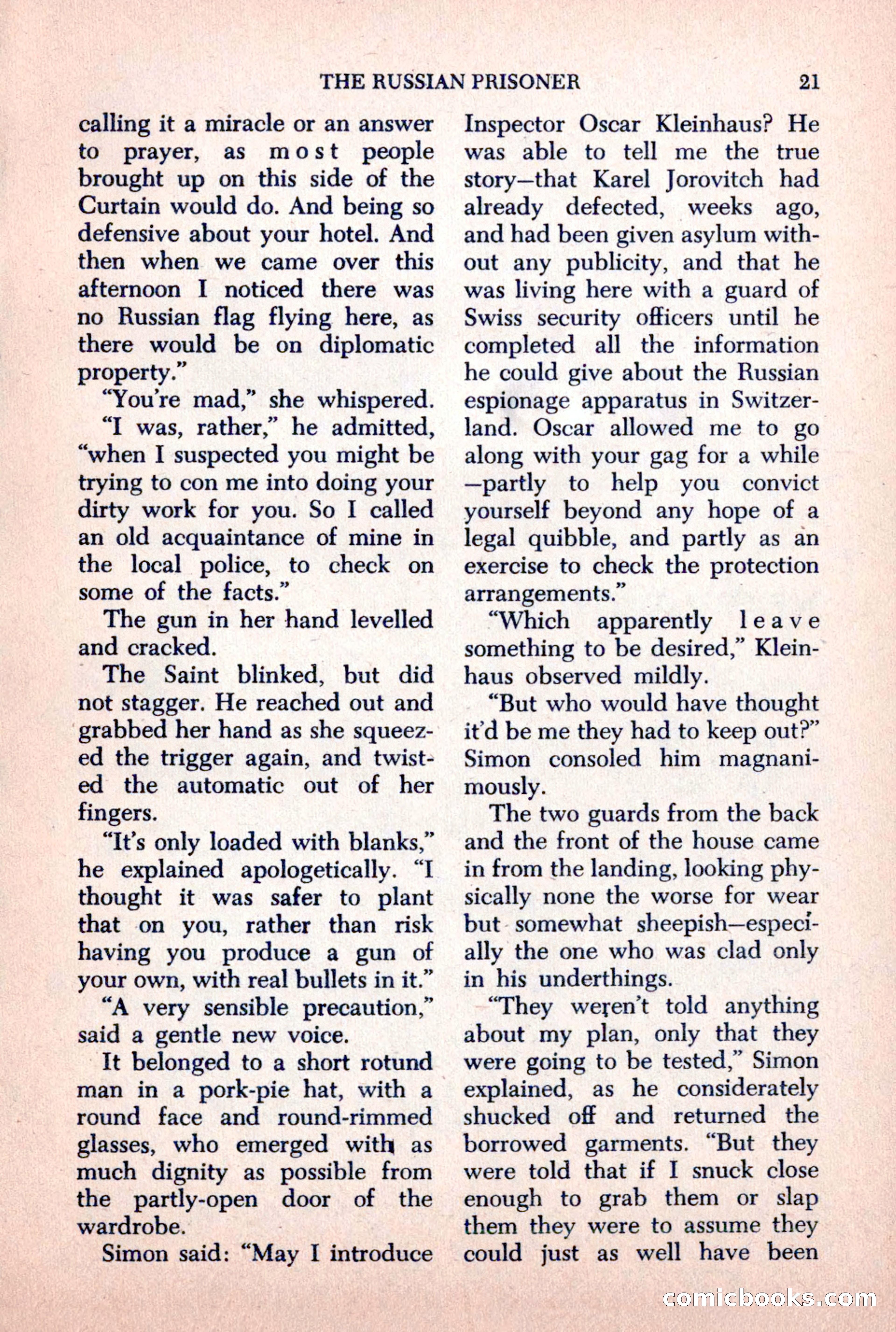 The Saint Mystery Magazine, October 1963 — page 23 of 132