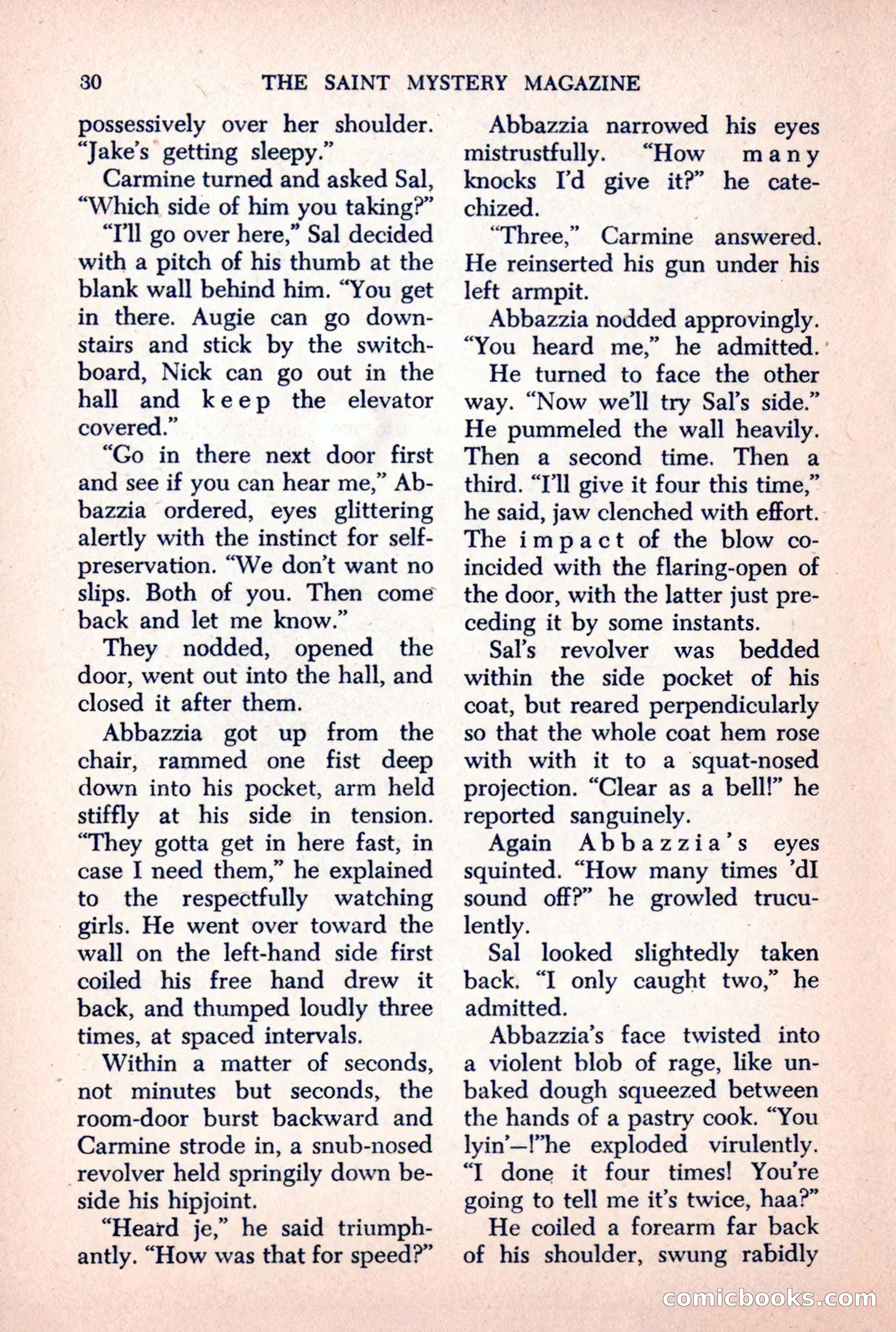 The Saint Mystery Magazine, October 1963 — page 32 of 132