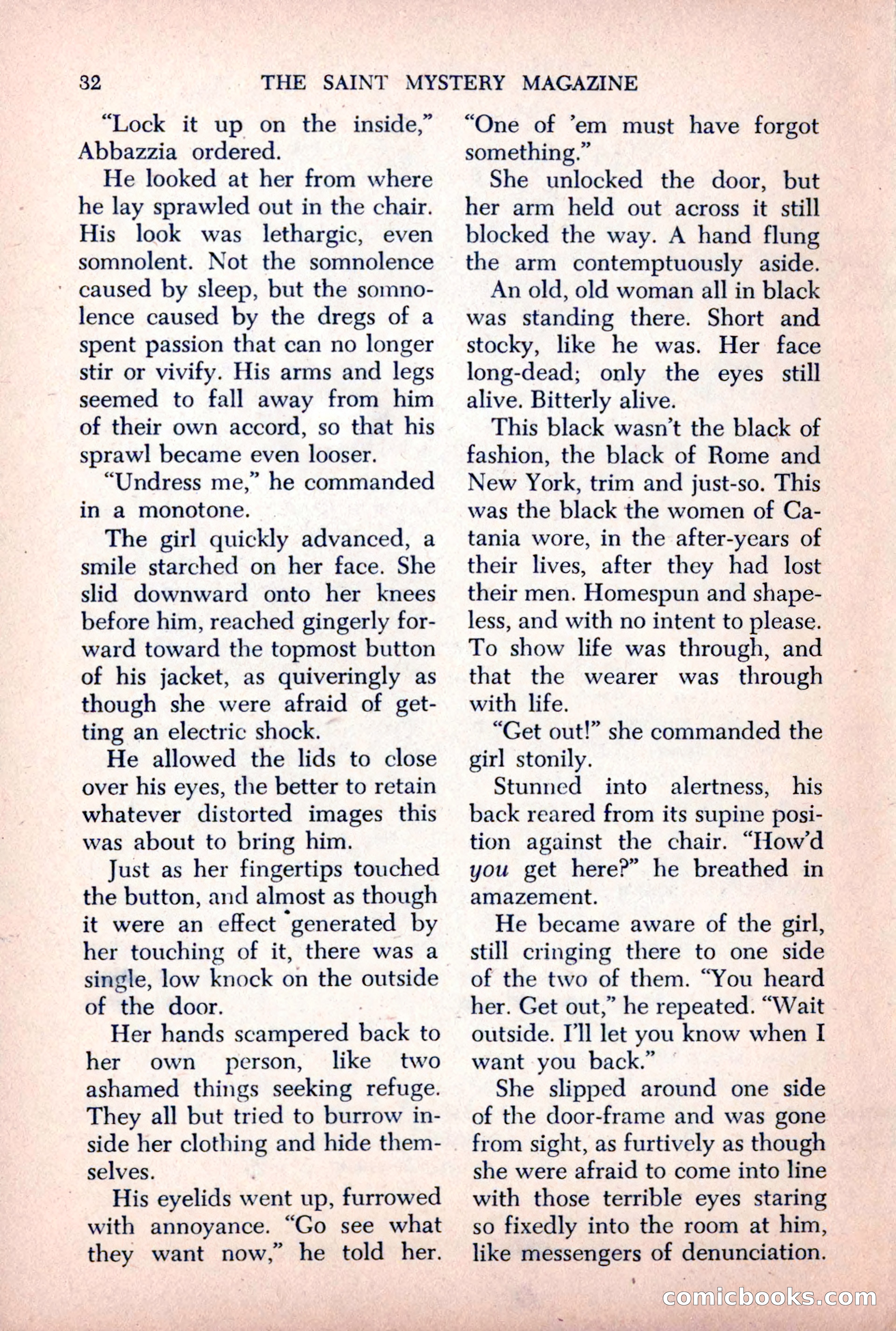 The Saint Mystery Magazine, October 1963 — page 34 of 132