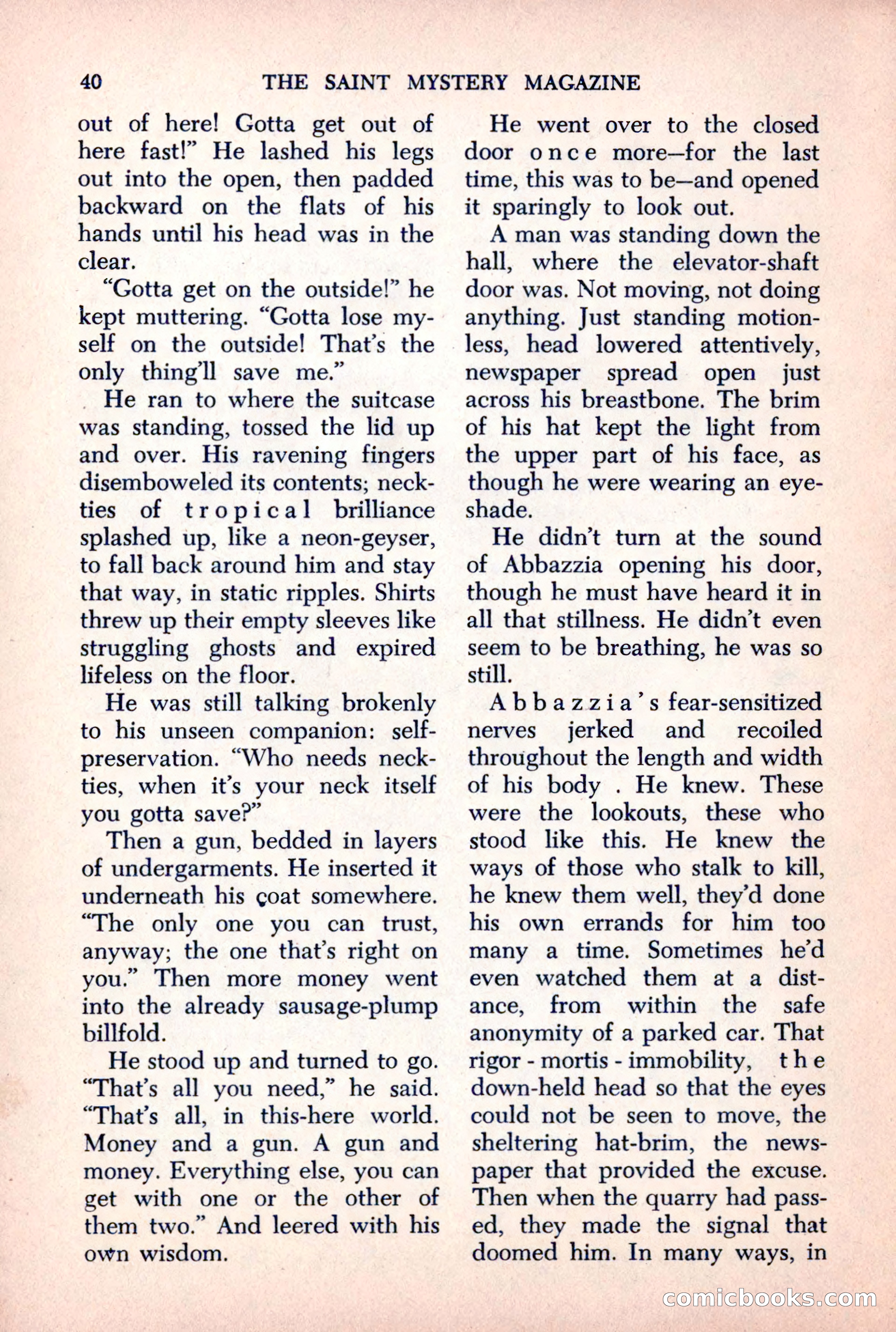 The Saint Mystery Magazine, October 1963 — page 42 of 132