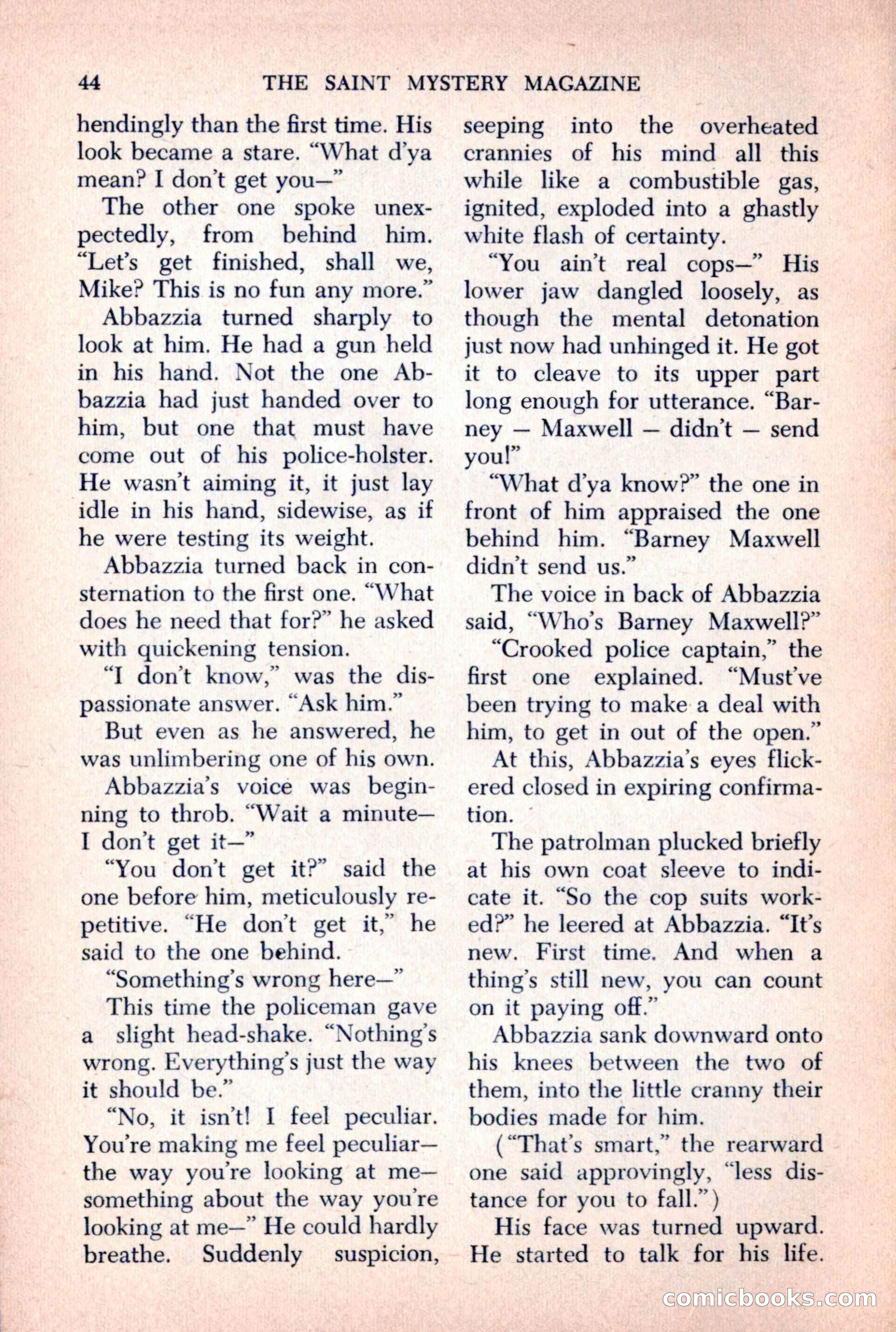 The Saint Mystery Magazine, October 1963 — page 46 of 132
