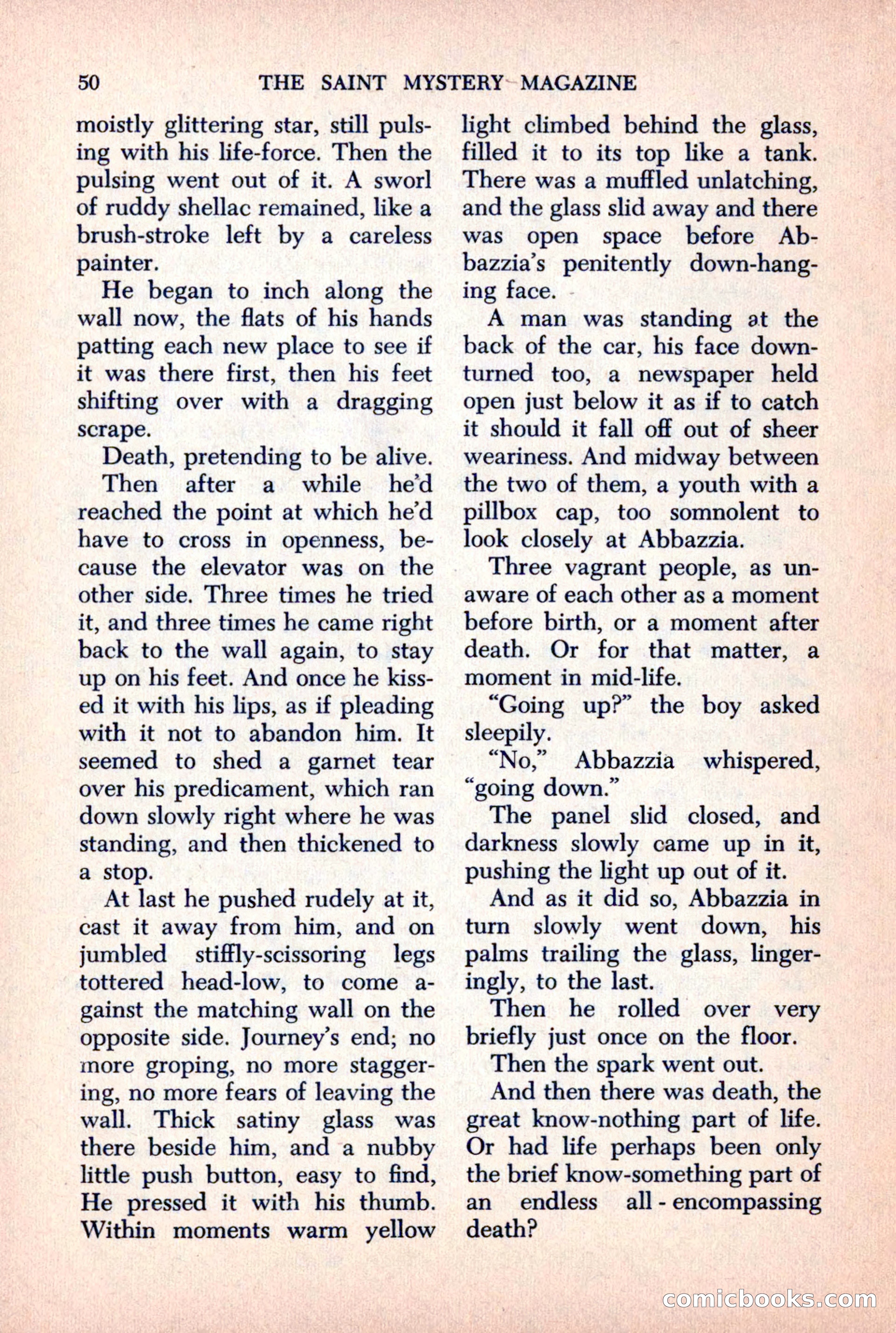 The Saint Mystery Magazine, October 1963 — page 52 of 132