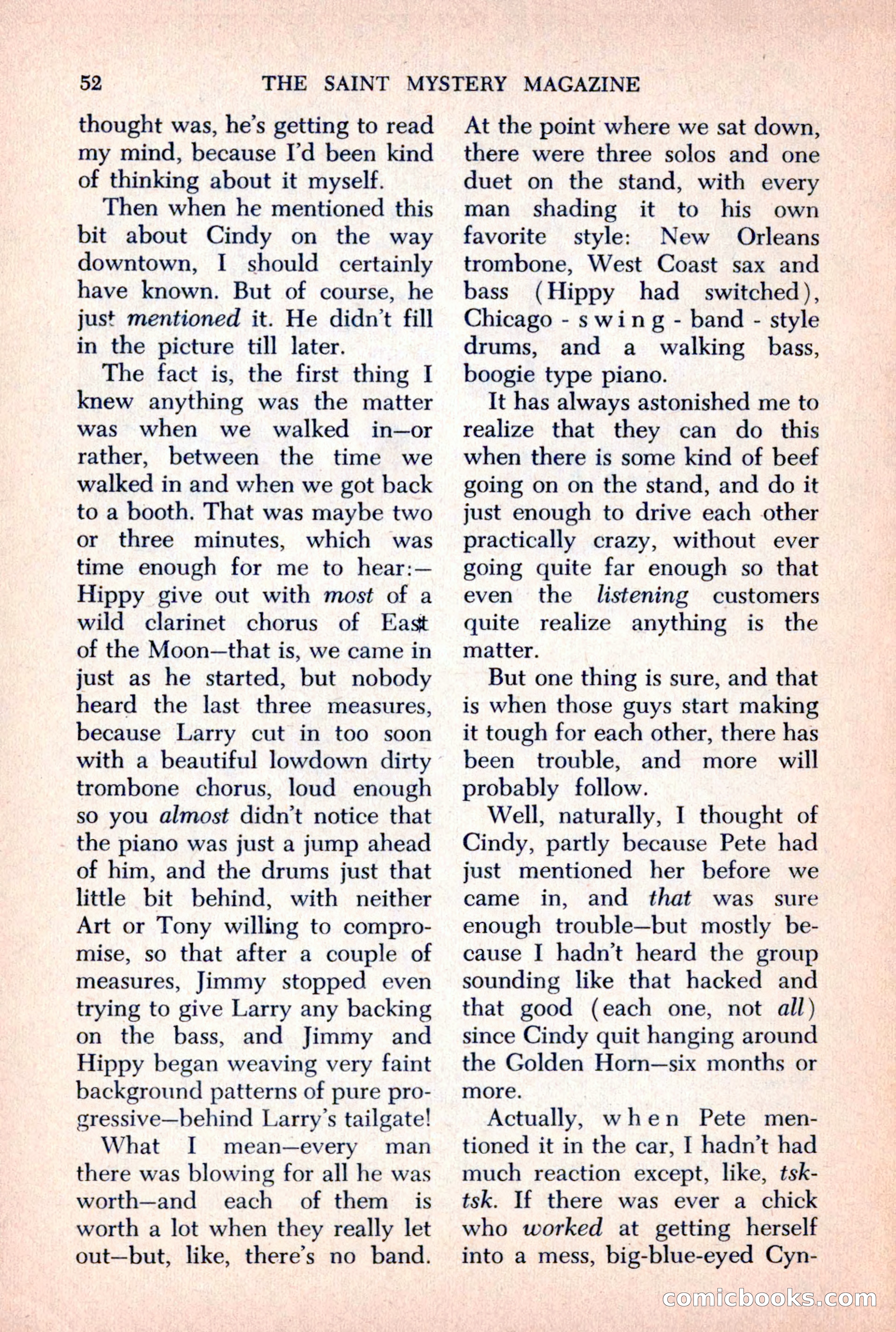 The Saint Mystery Magazine, October 1963 — page 54 of 132