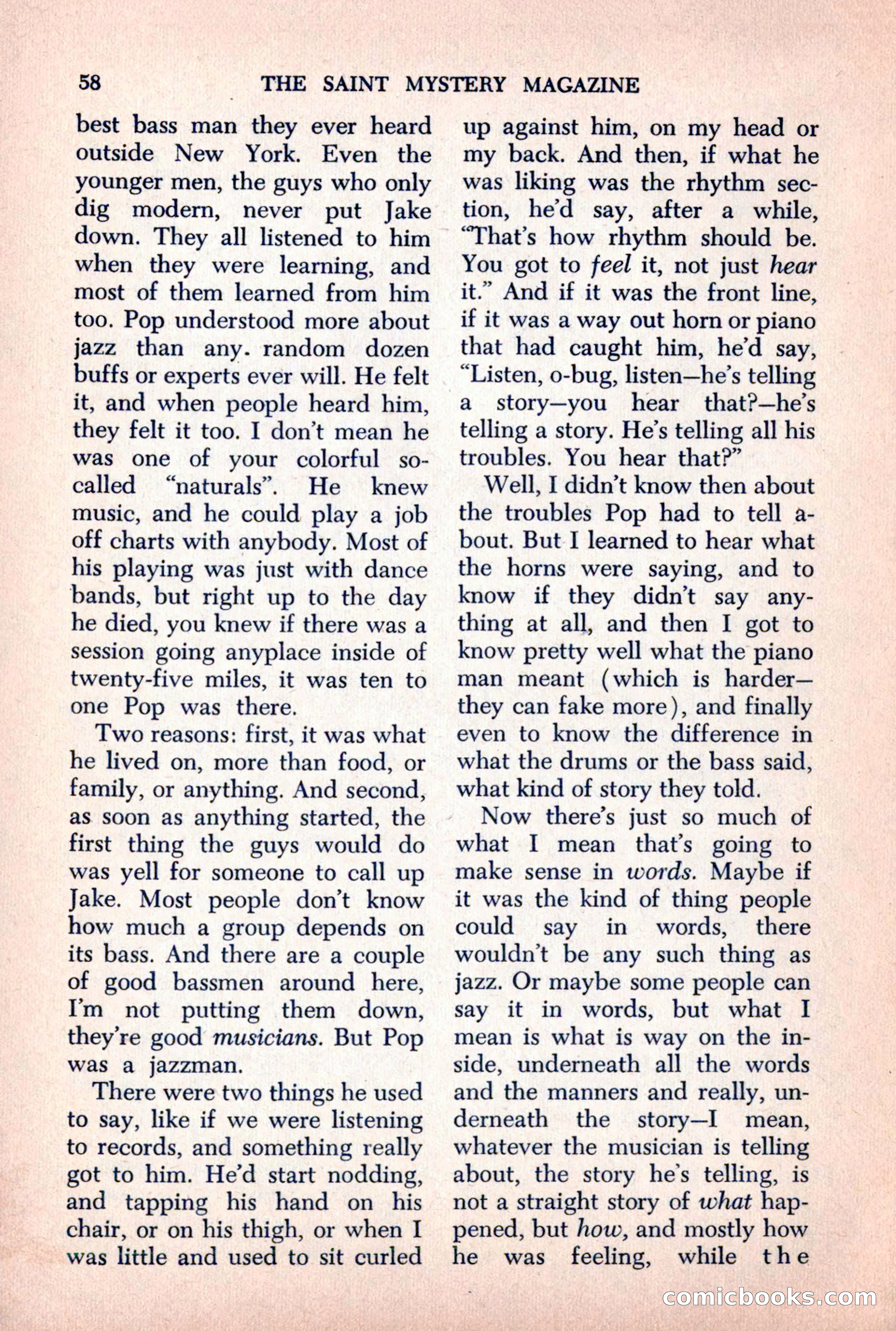 The Saint Mystery Magazine, October 1963 — page 60 of 132
