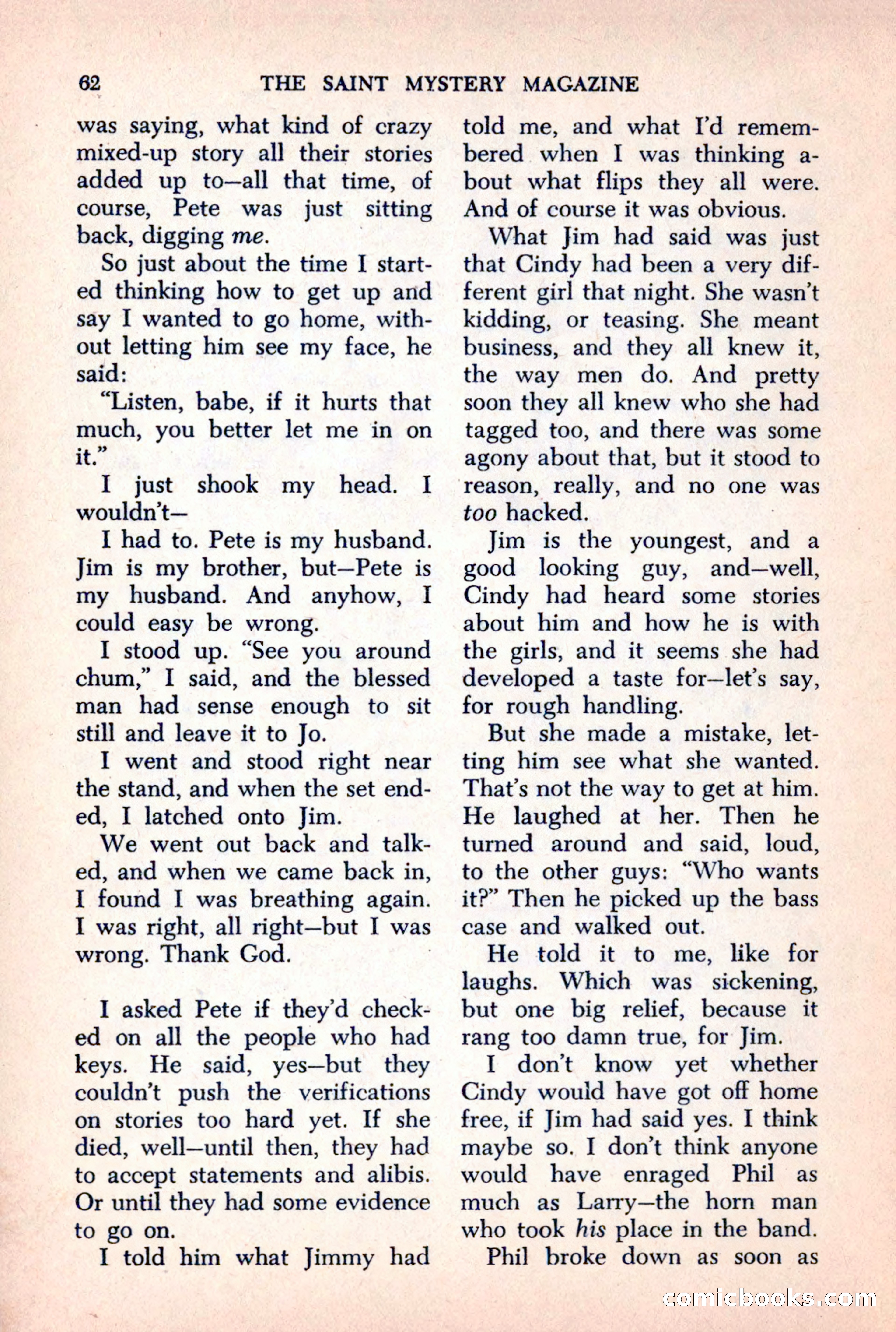 The Saint Mystery Magazine, October 1963 — page 64 of 132