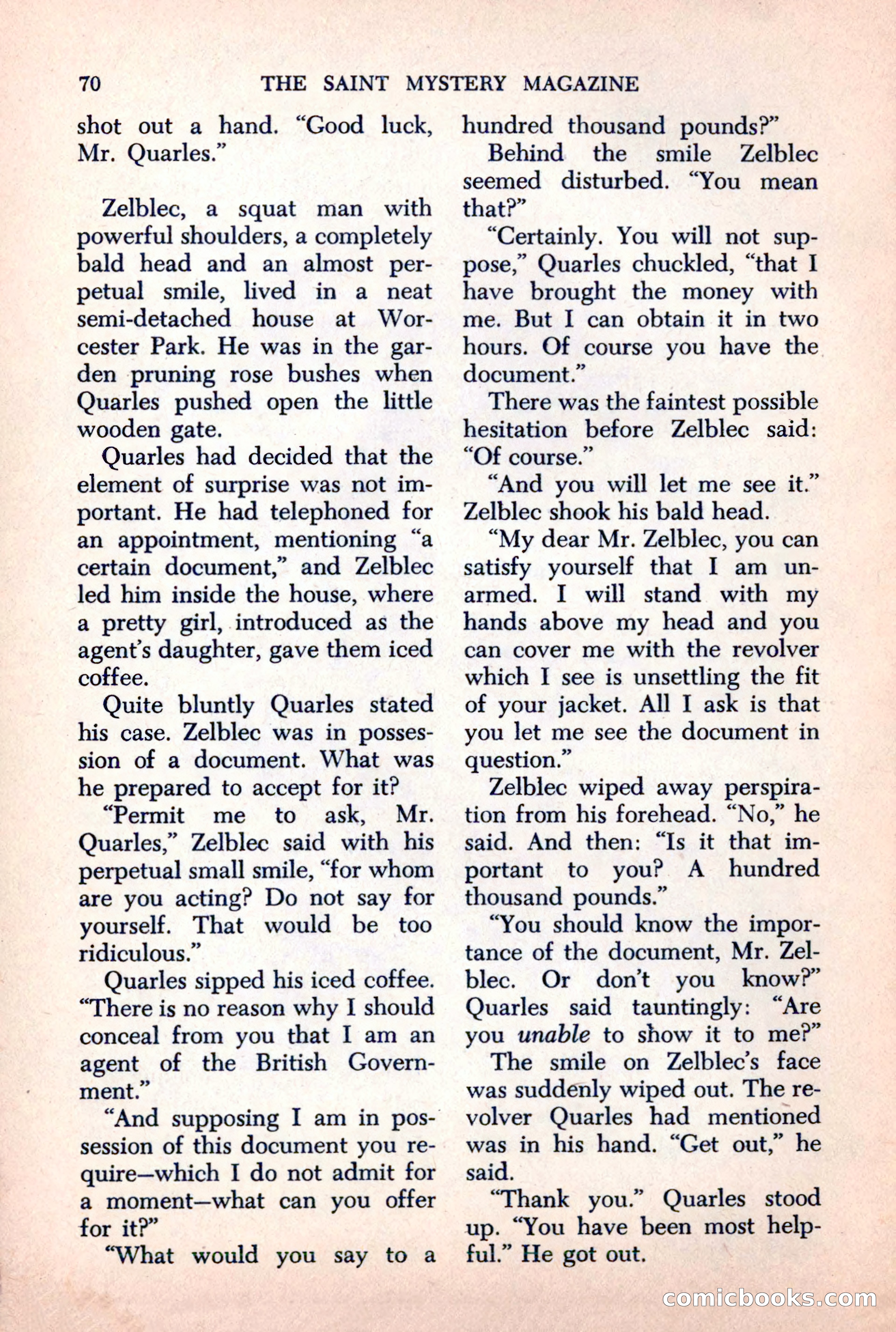 The Saint Mystery Magazine, October 1963 — page 72 of 132