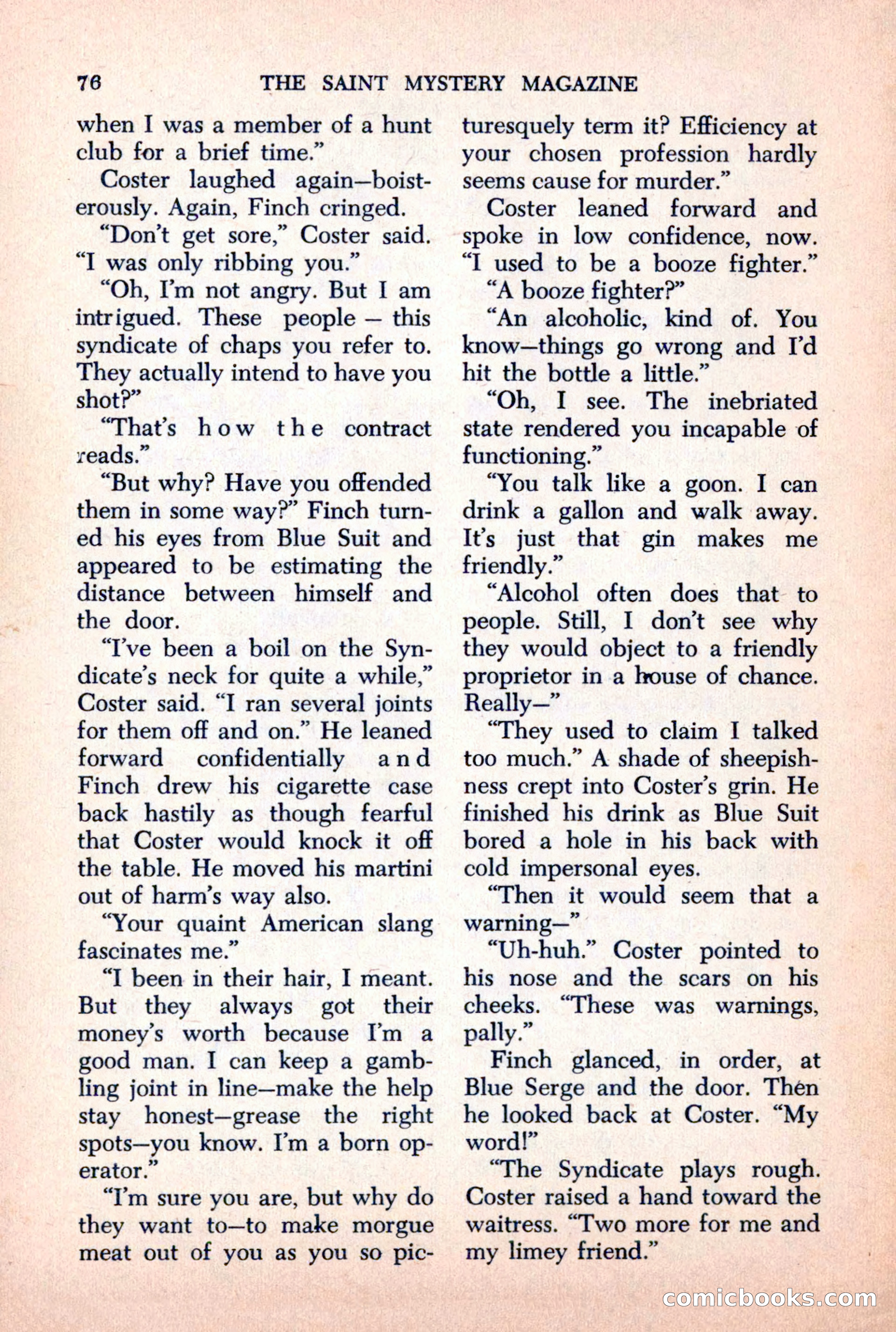 The Saint Mystery Magazine, October 1963 — page 78 of 132