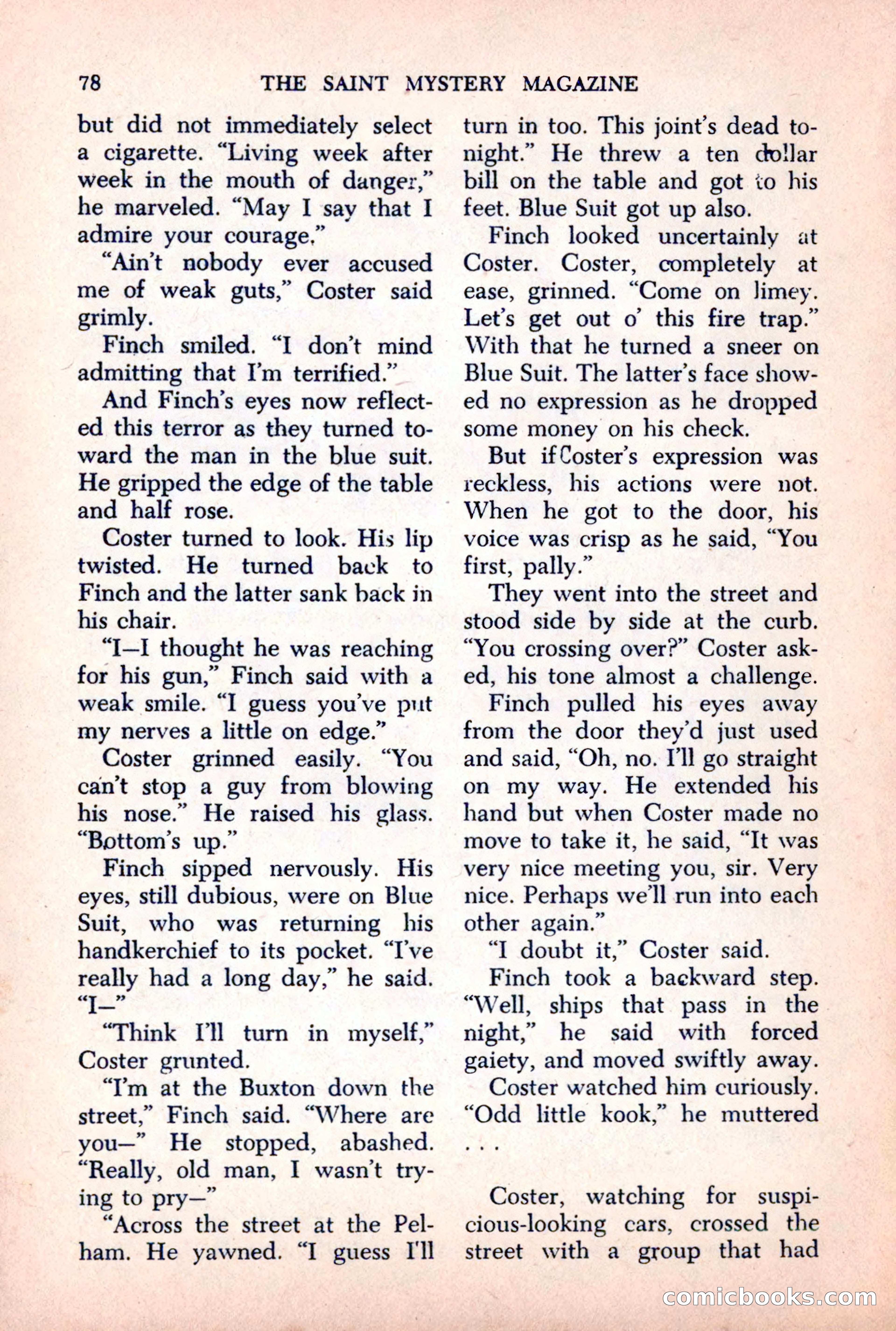 The Saint Mystery Magazine, October 1963 — page 80 of 132