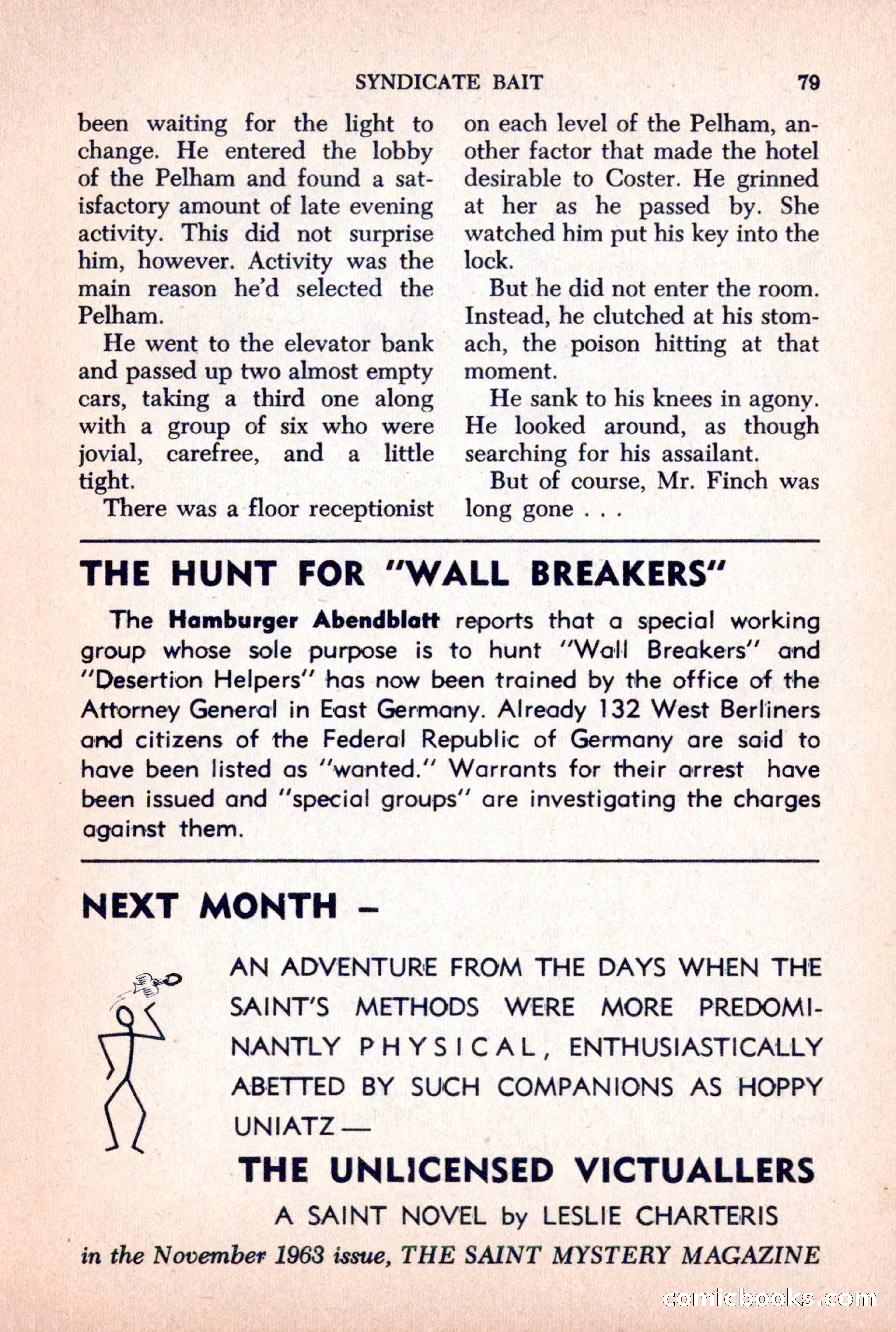 The Saint Mystery Magazine, October 1963 — page 81 of 132