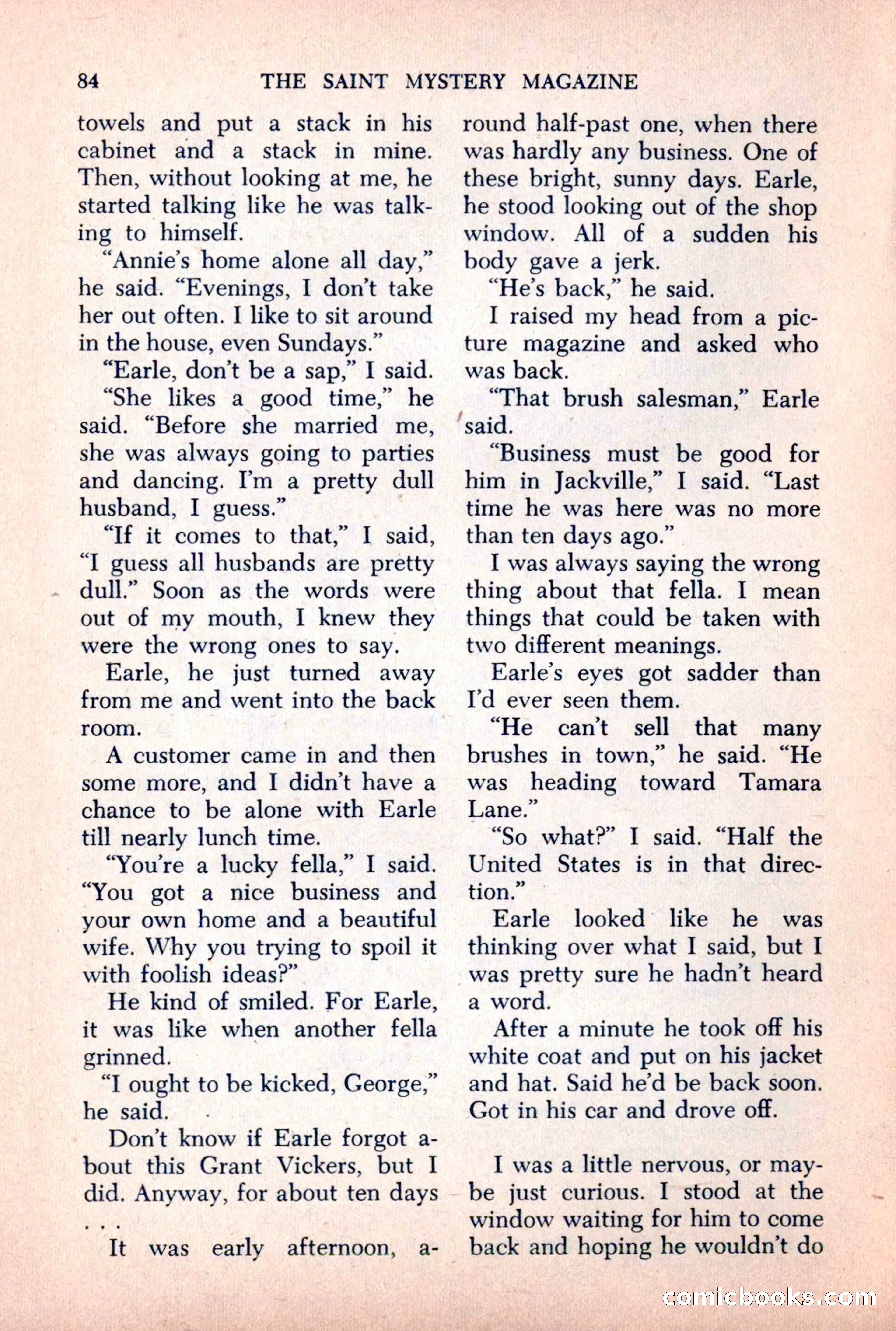 The Saint Mystery Magazine, October 1963 — page 86 of 132