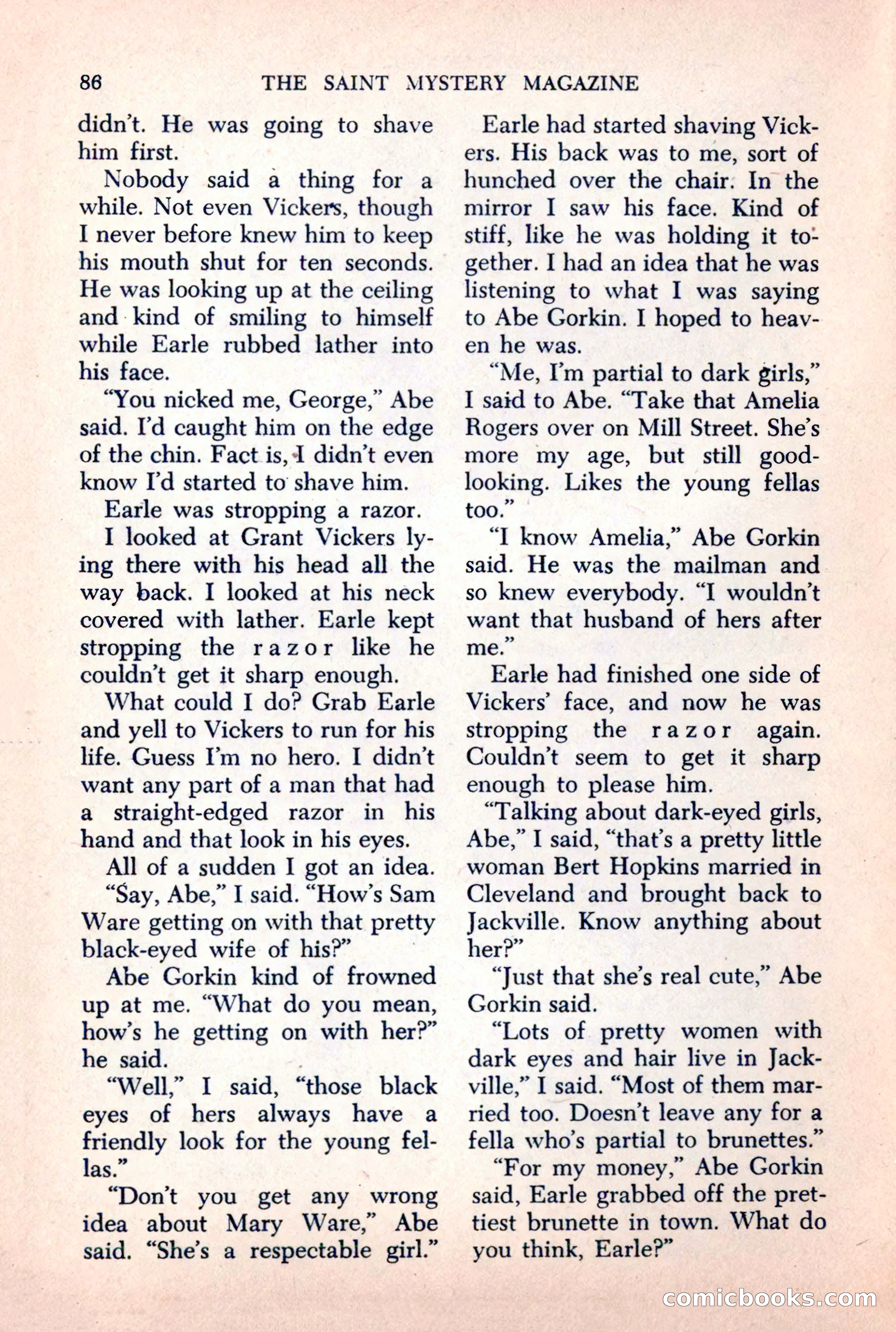 The Saint Mystery Magazine, October 1963 — page 88 of 132