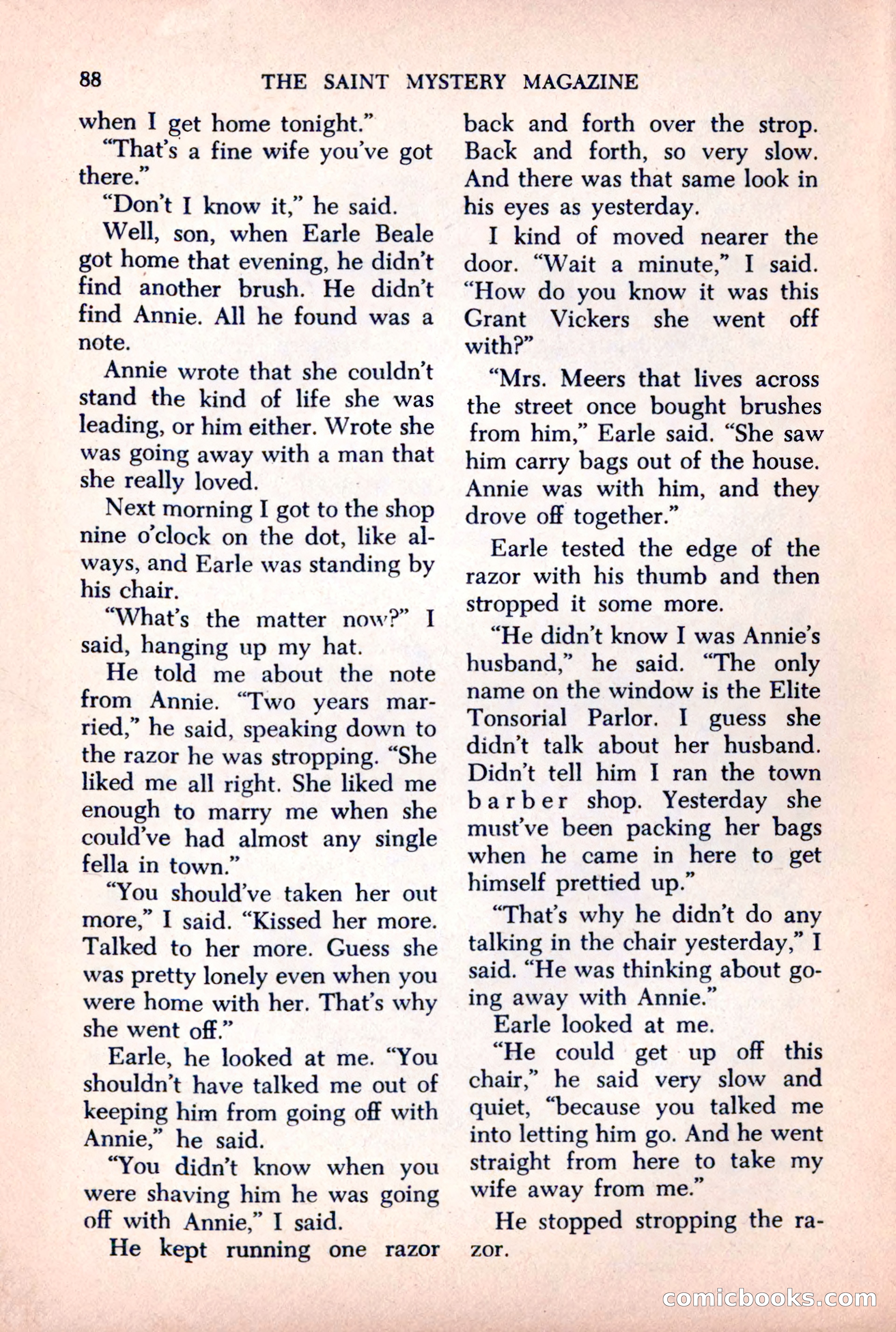The Saint Mystery Magazine, October 1963 — page 90 of 132