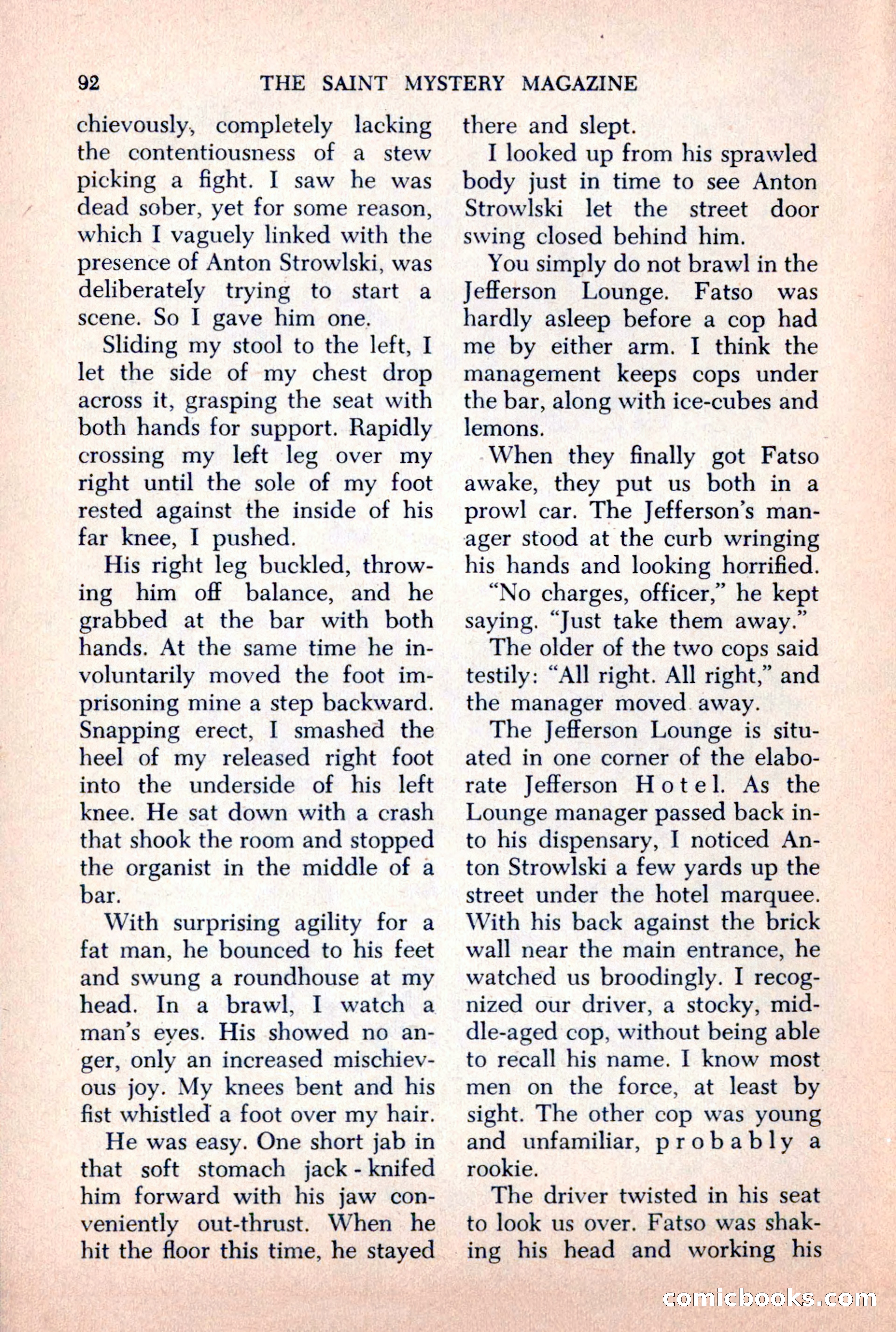 The Saint Mystery Magazine, October 1963 — page 94 of 132