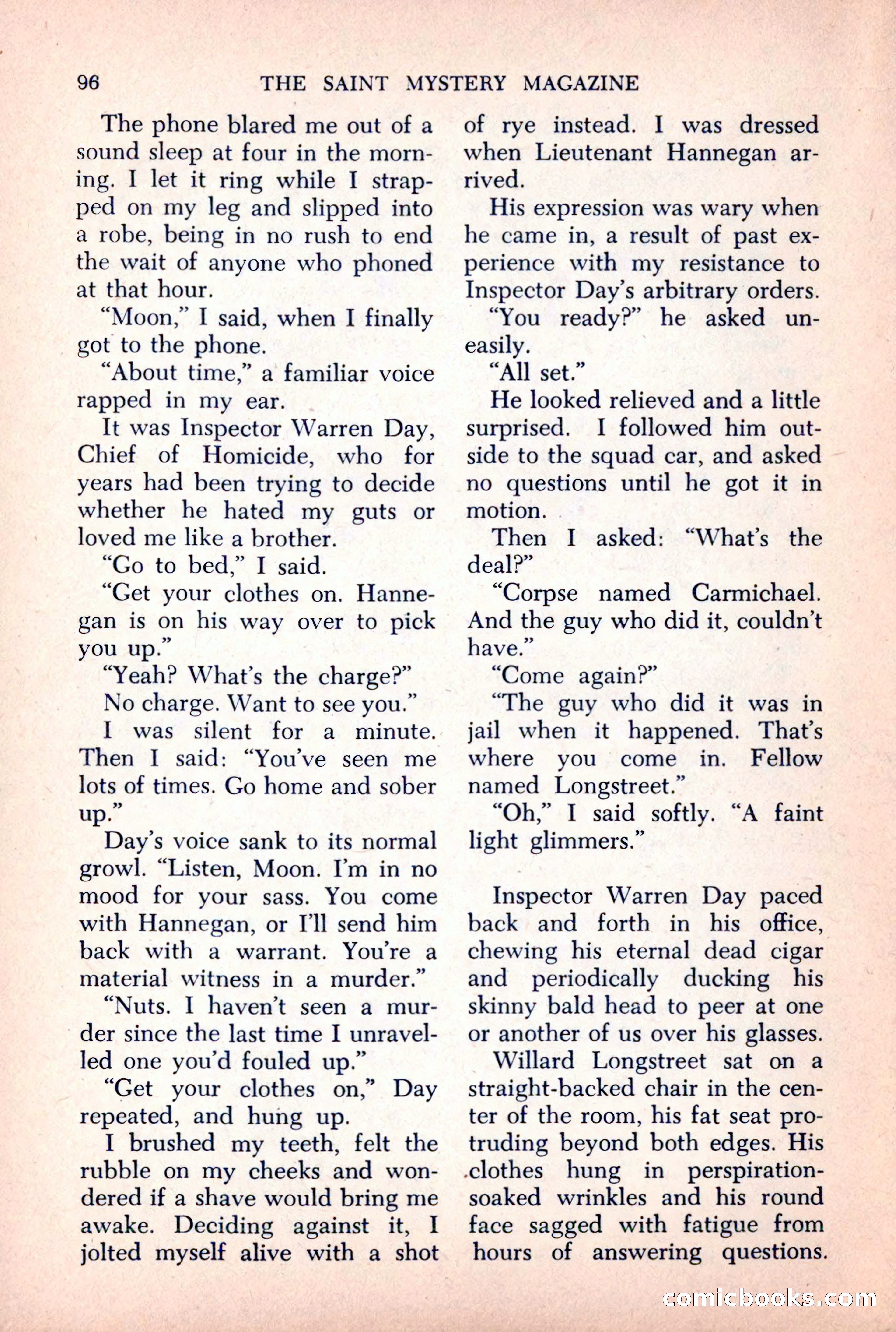 The Saint Mystery Magazine, October 1963 — page 98 of 132