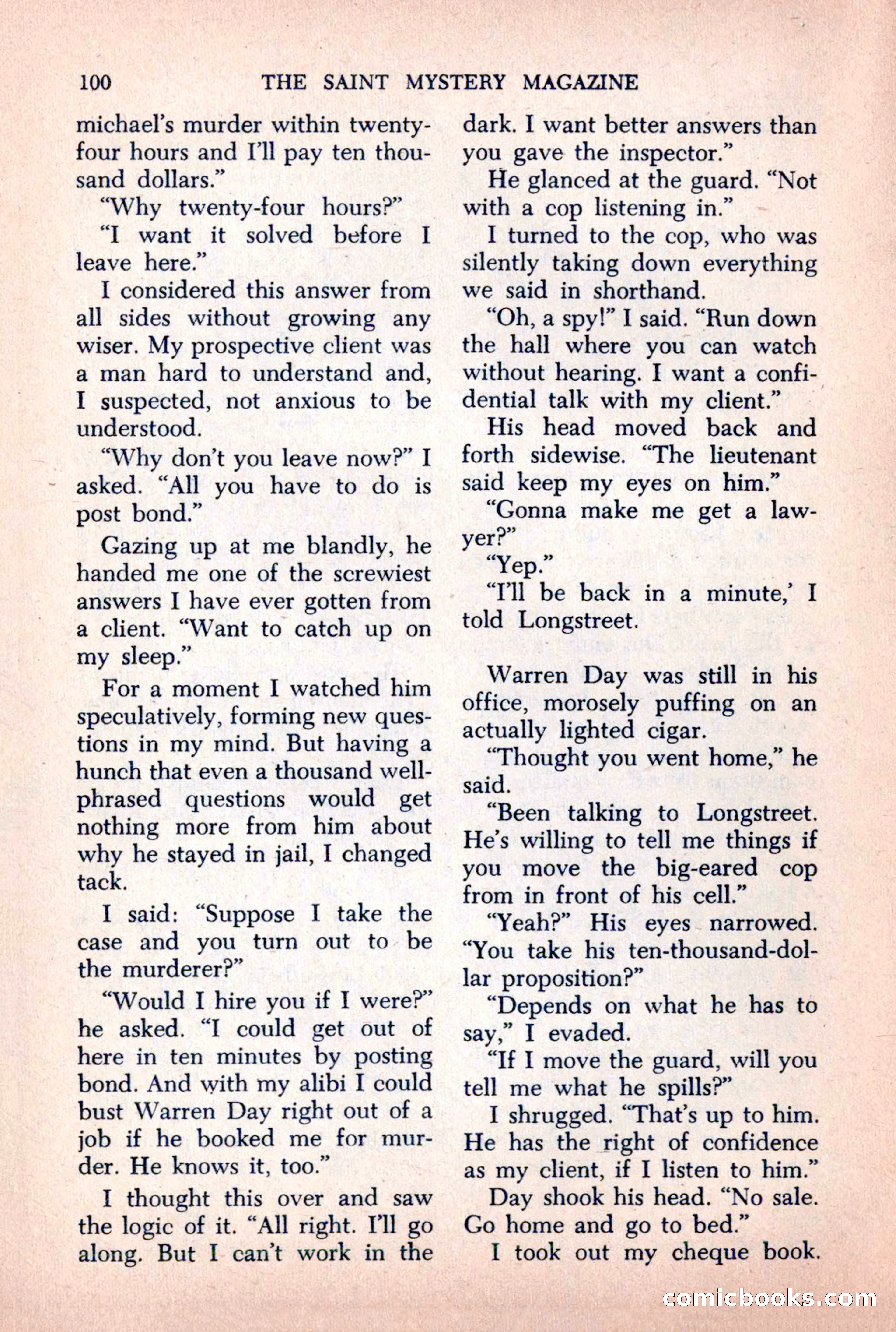 The Saint Mystery Magazine, October 1963 — page 102 of 132