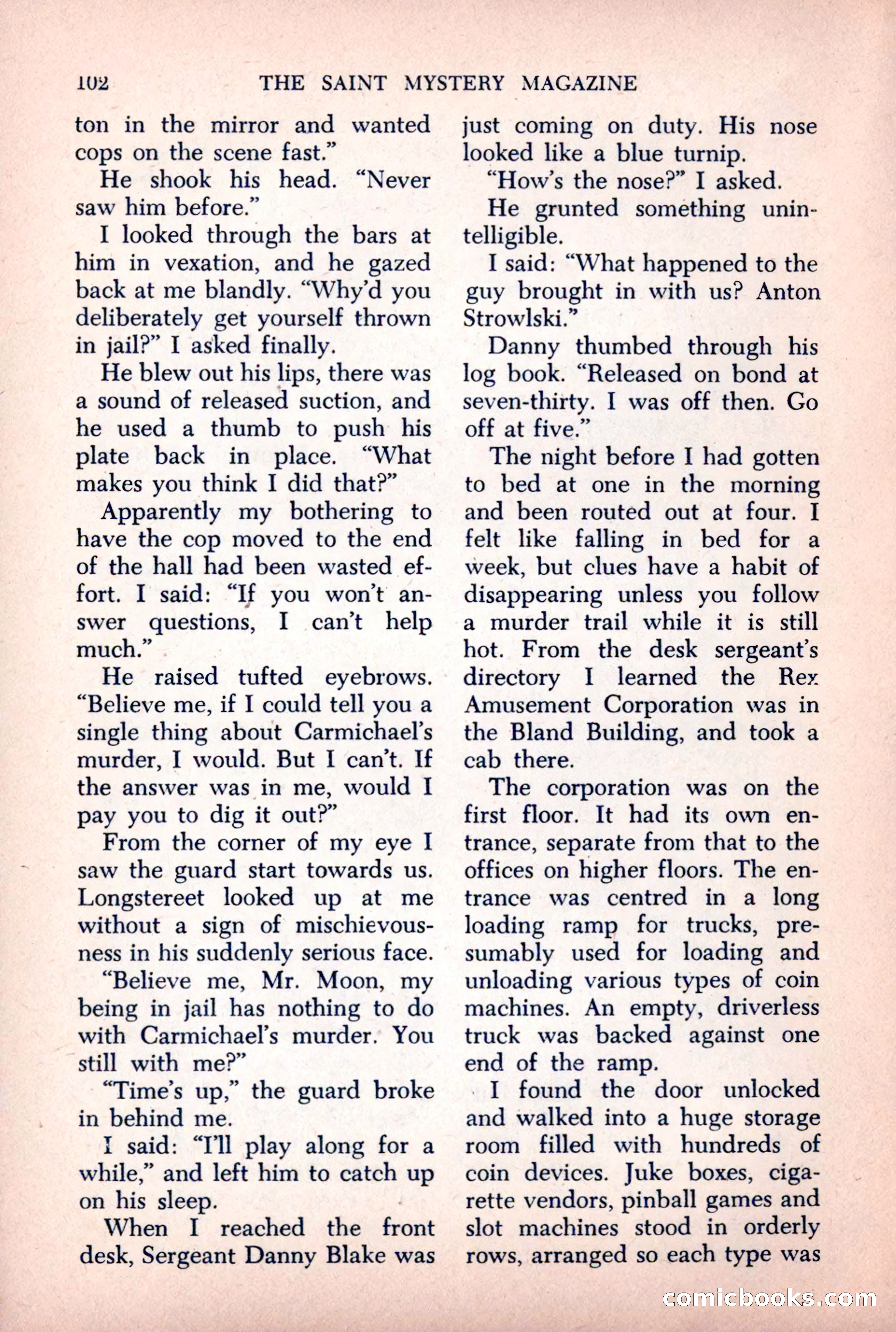The Saint Mystery Magazine, October 1963 — page 104 of 132