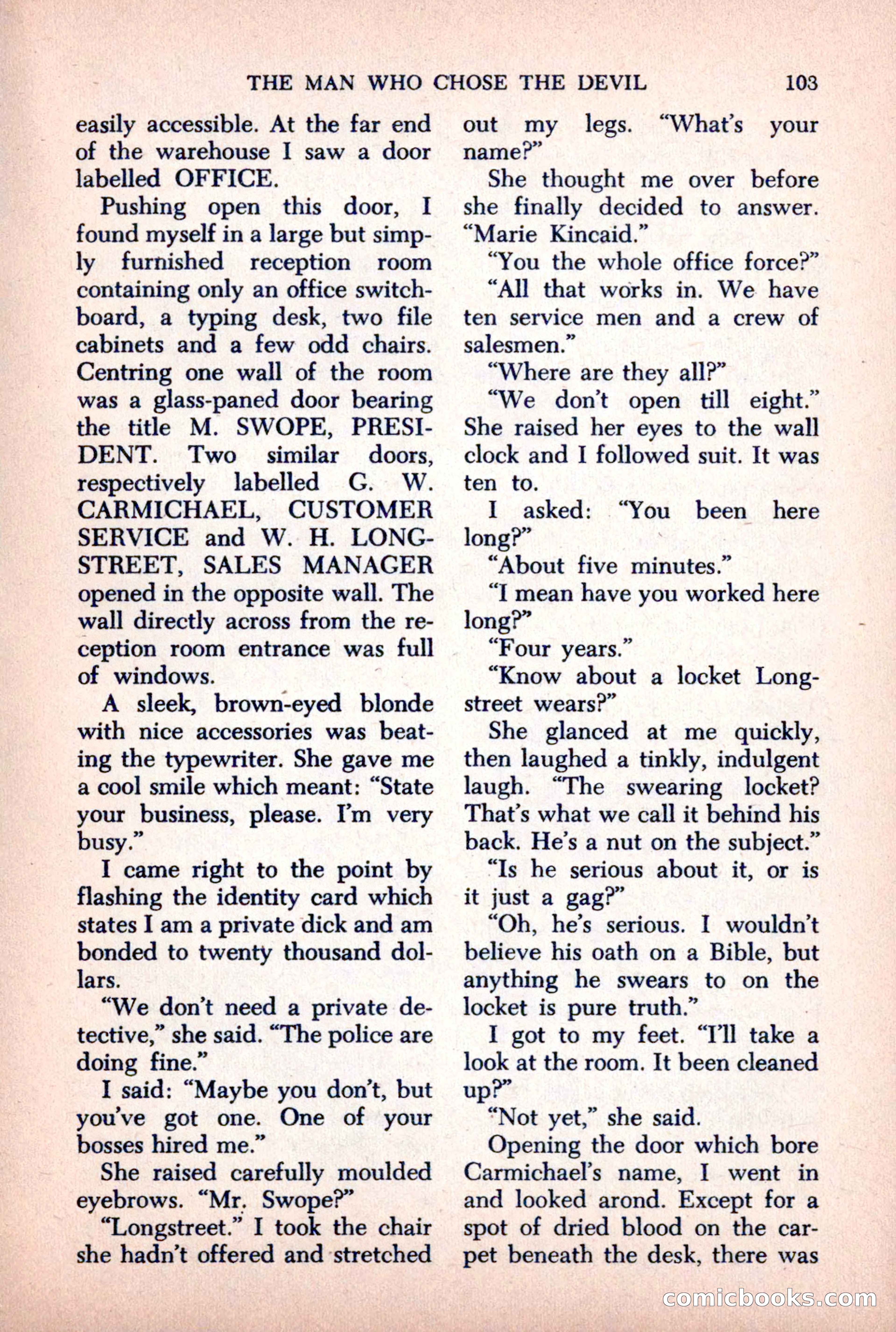 The Saint Mystery Magazine, October 1963 — page 105 of 132