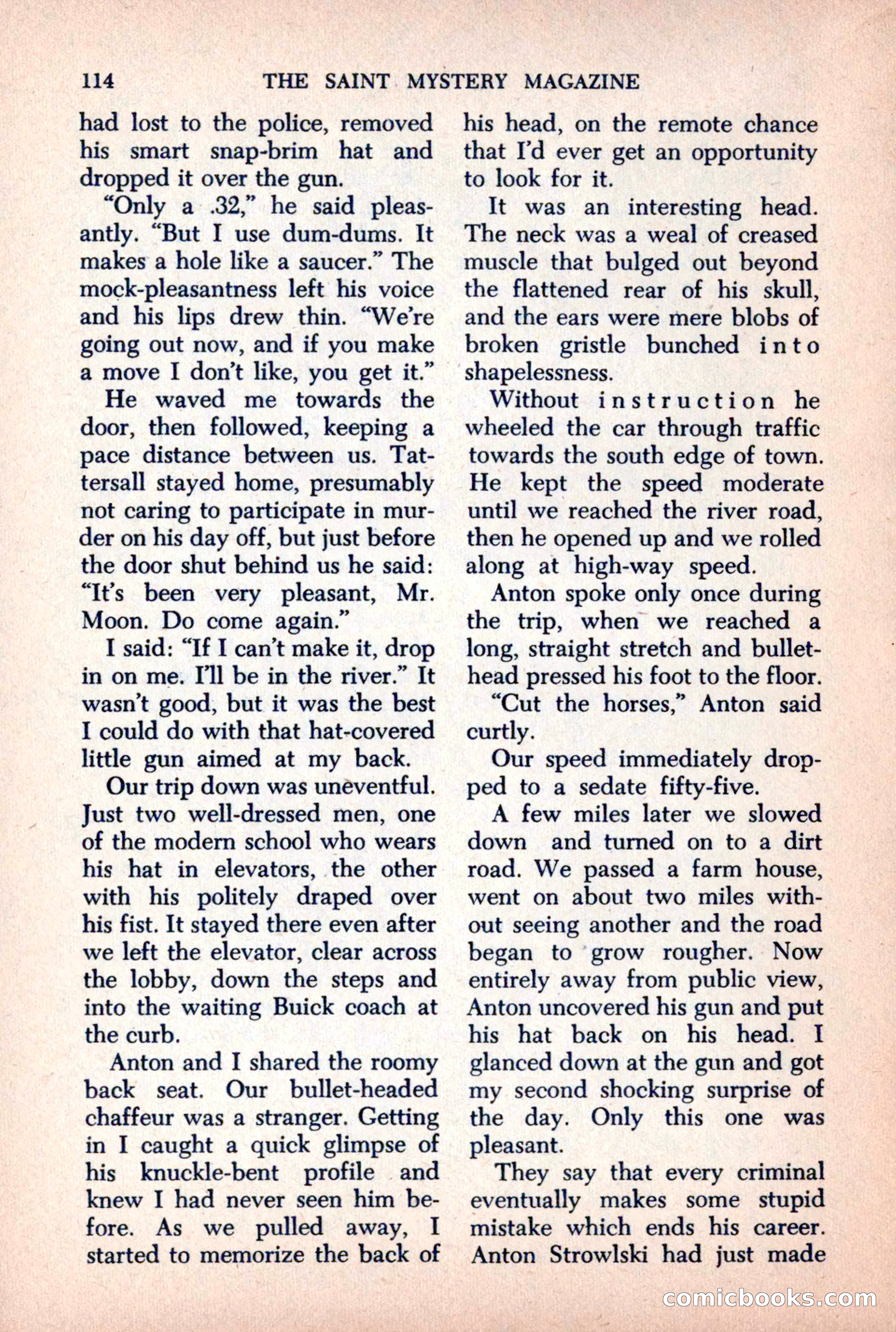 The Saint Mystery Magazine, October 1963 — page 116 of 132