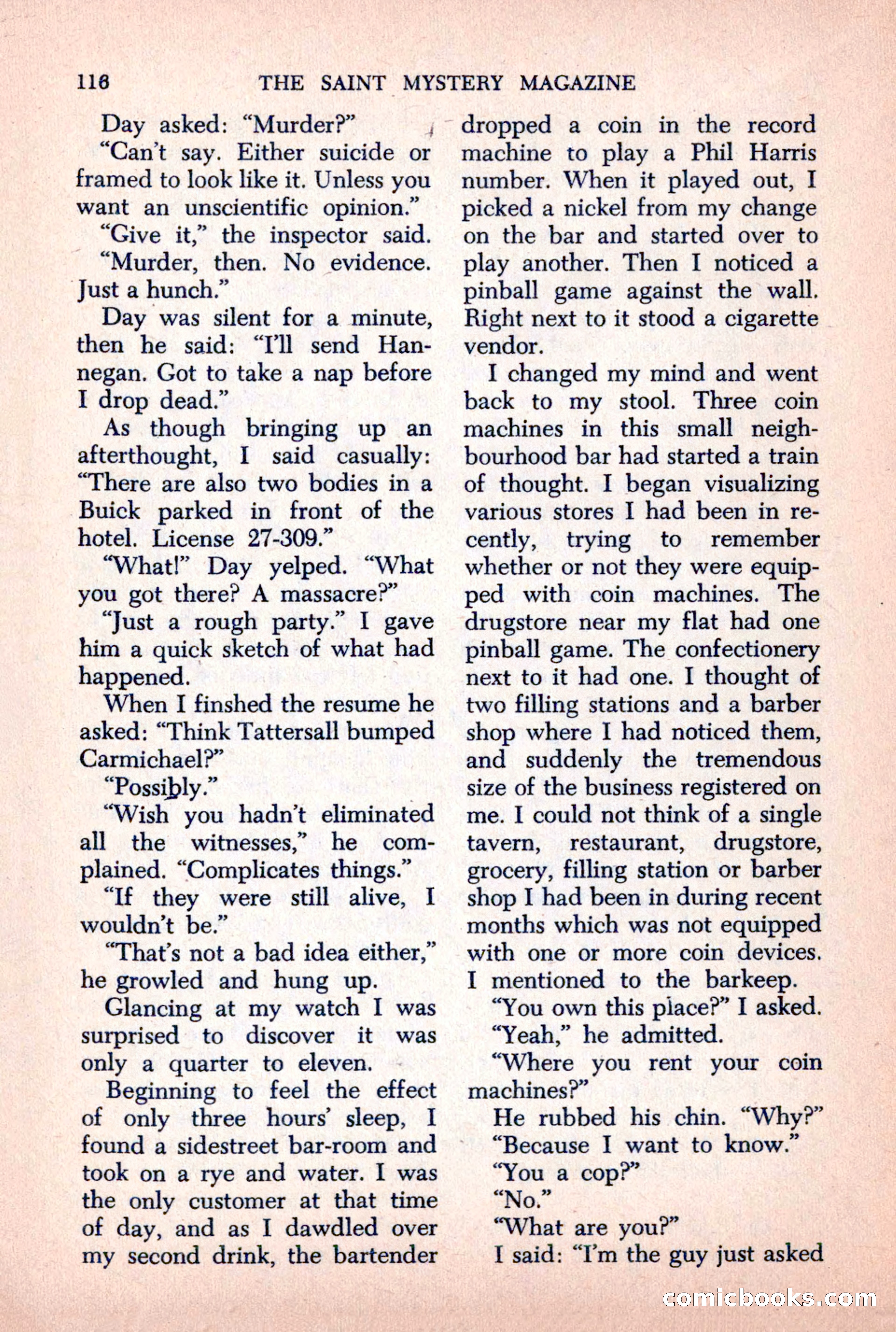 The Saint Mystery Magazine, October 1963 — page 118 of 132