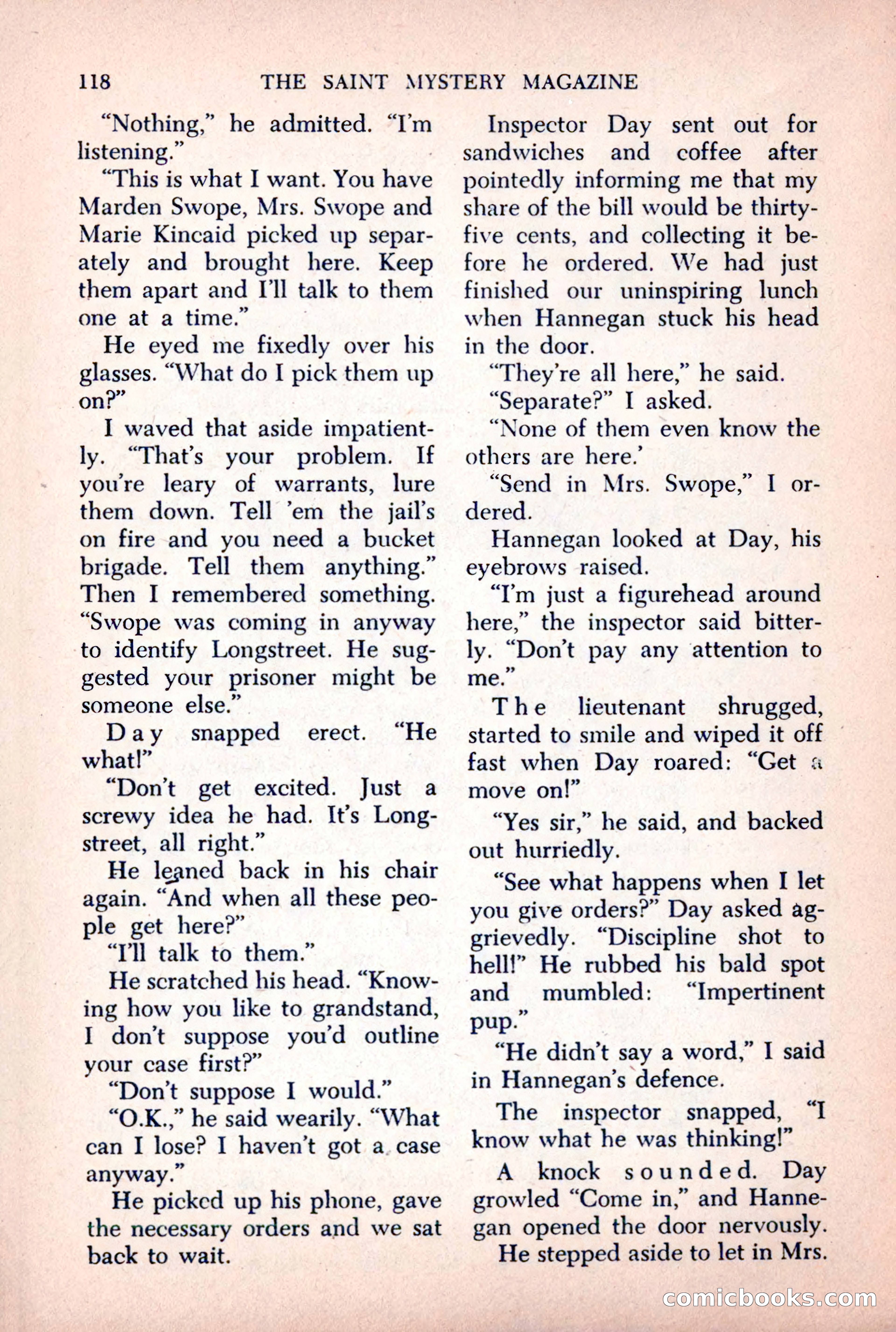 The Saint Mystery Magazine, October 1963 — page 120 of 132