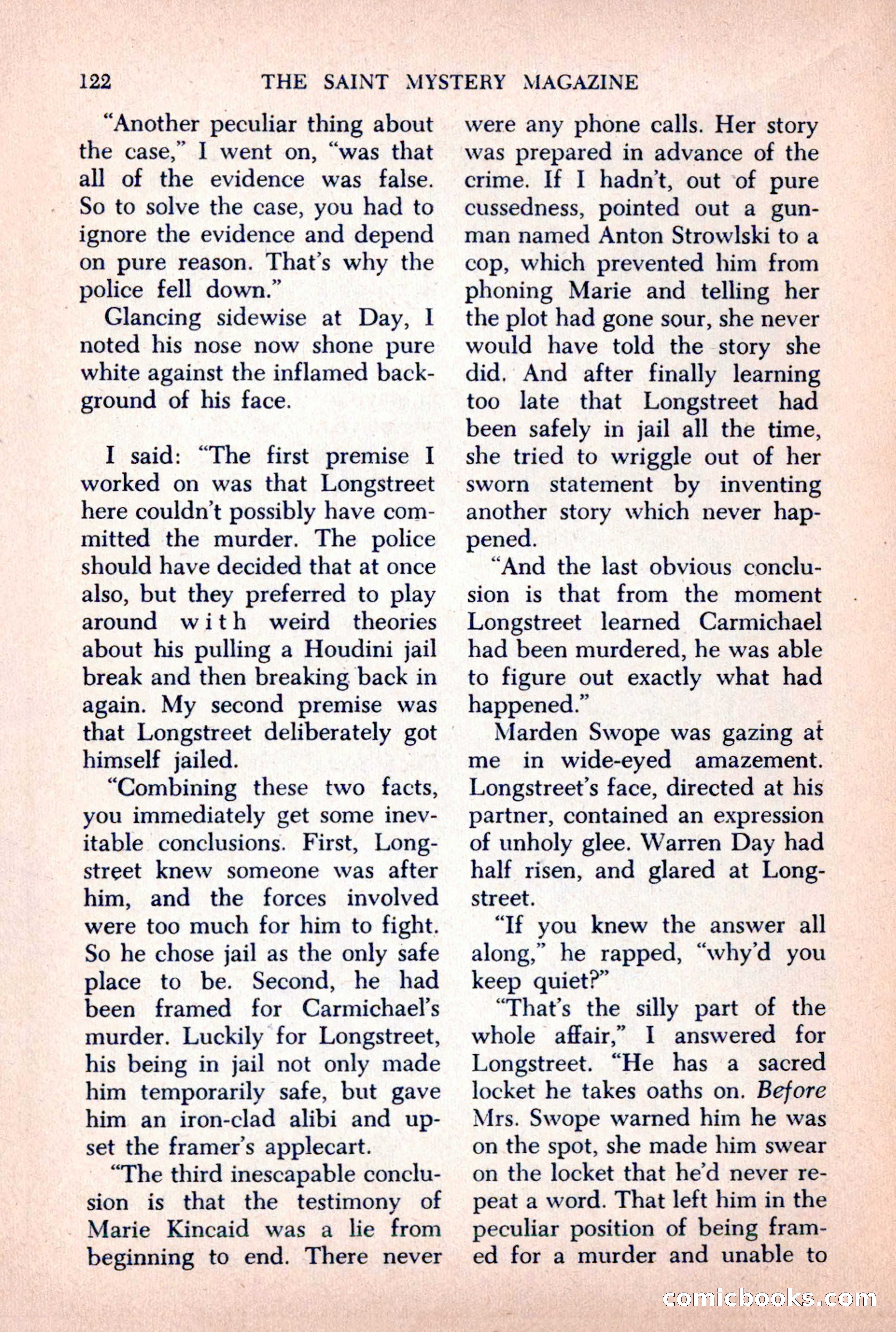 The Saint Mystery Magazine, October 1963 — page 124 of 132