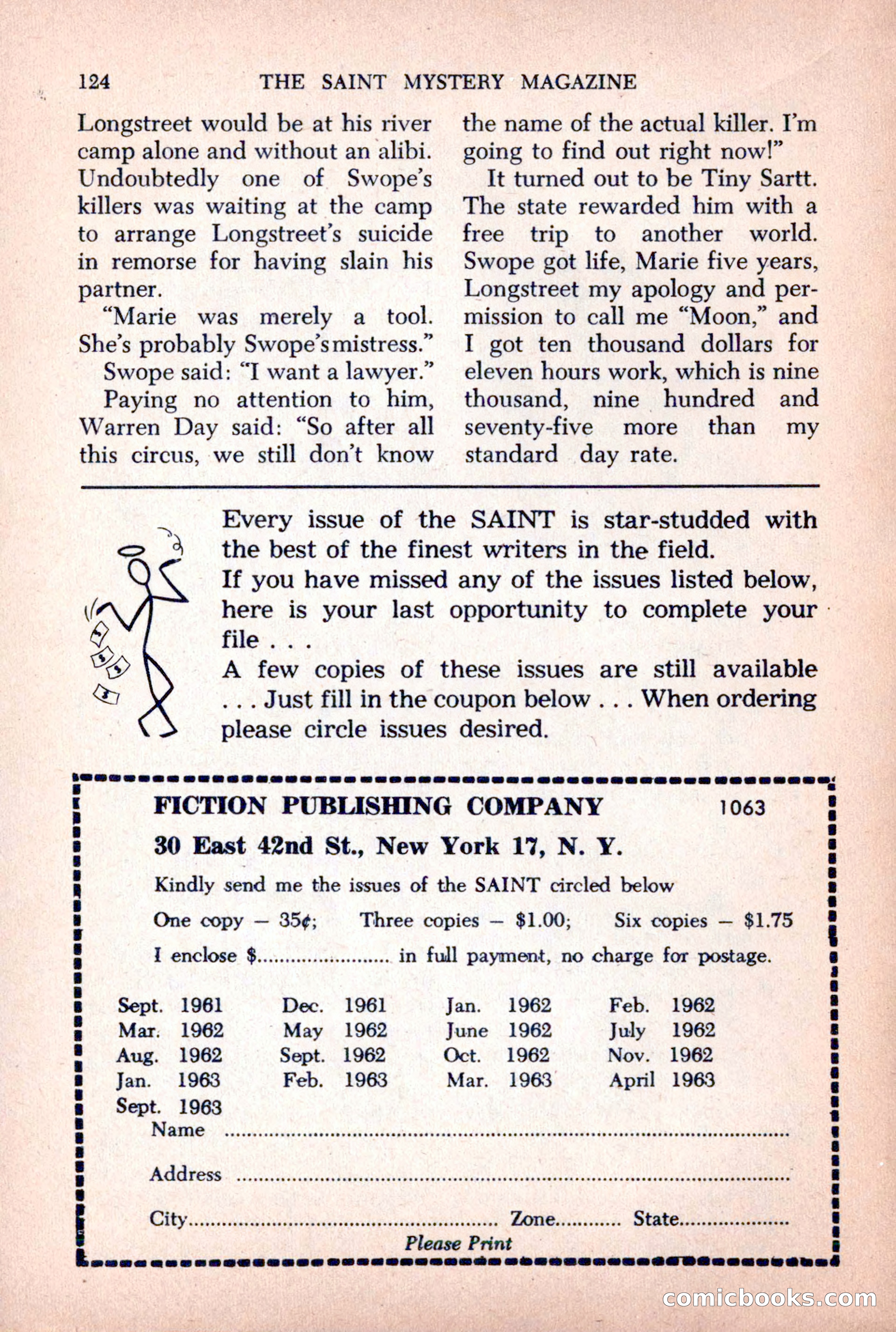 The Saint Mystery Magazine, October 1963 — page 126 of 132