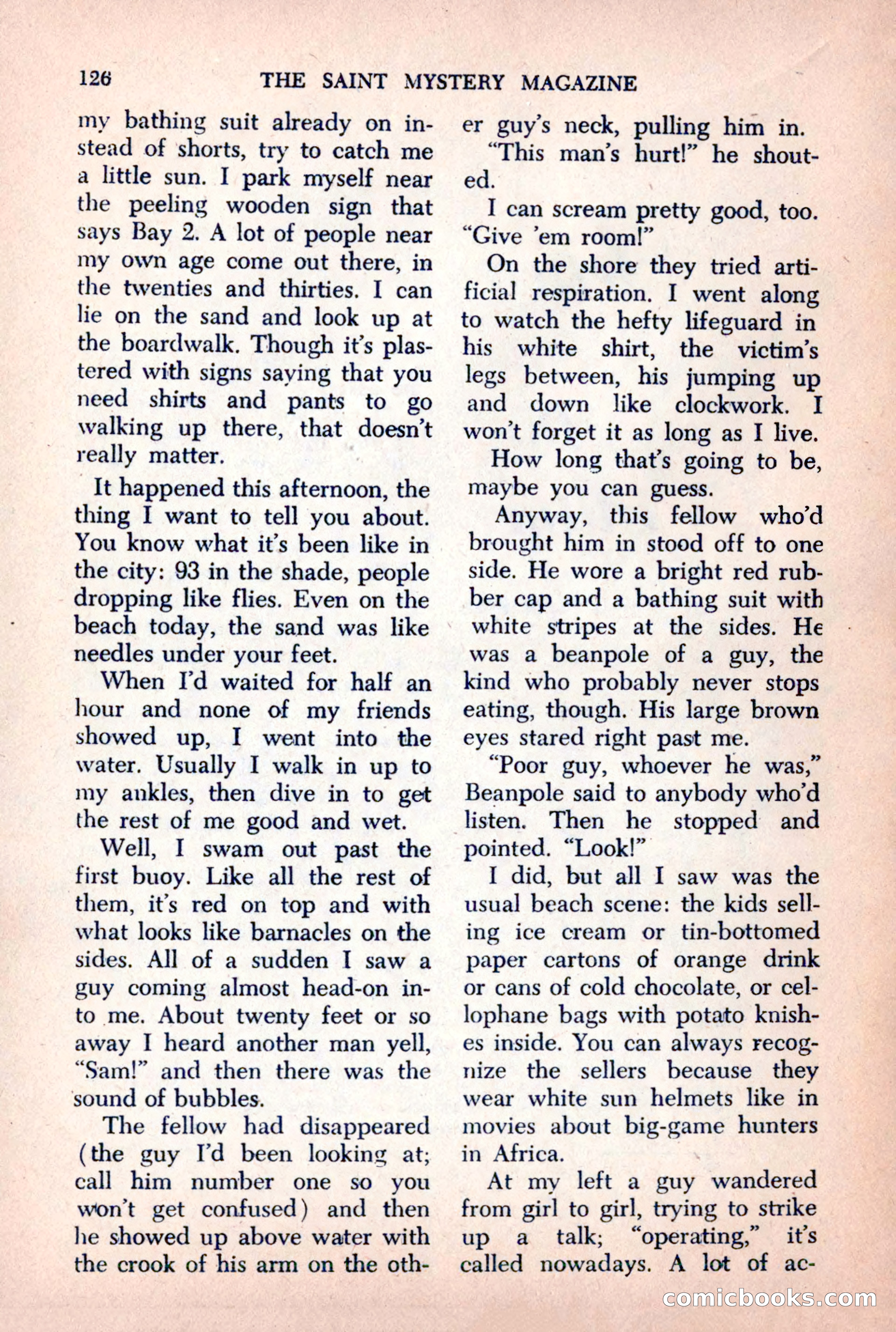 The Saint Mystery Magazine, October 1963 — page 128 of 132