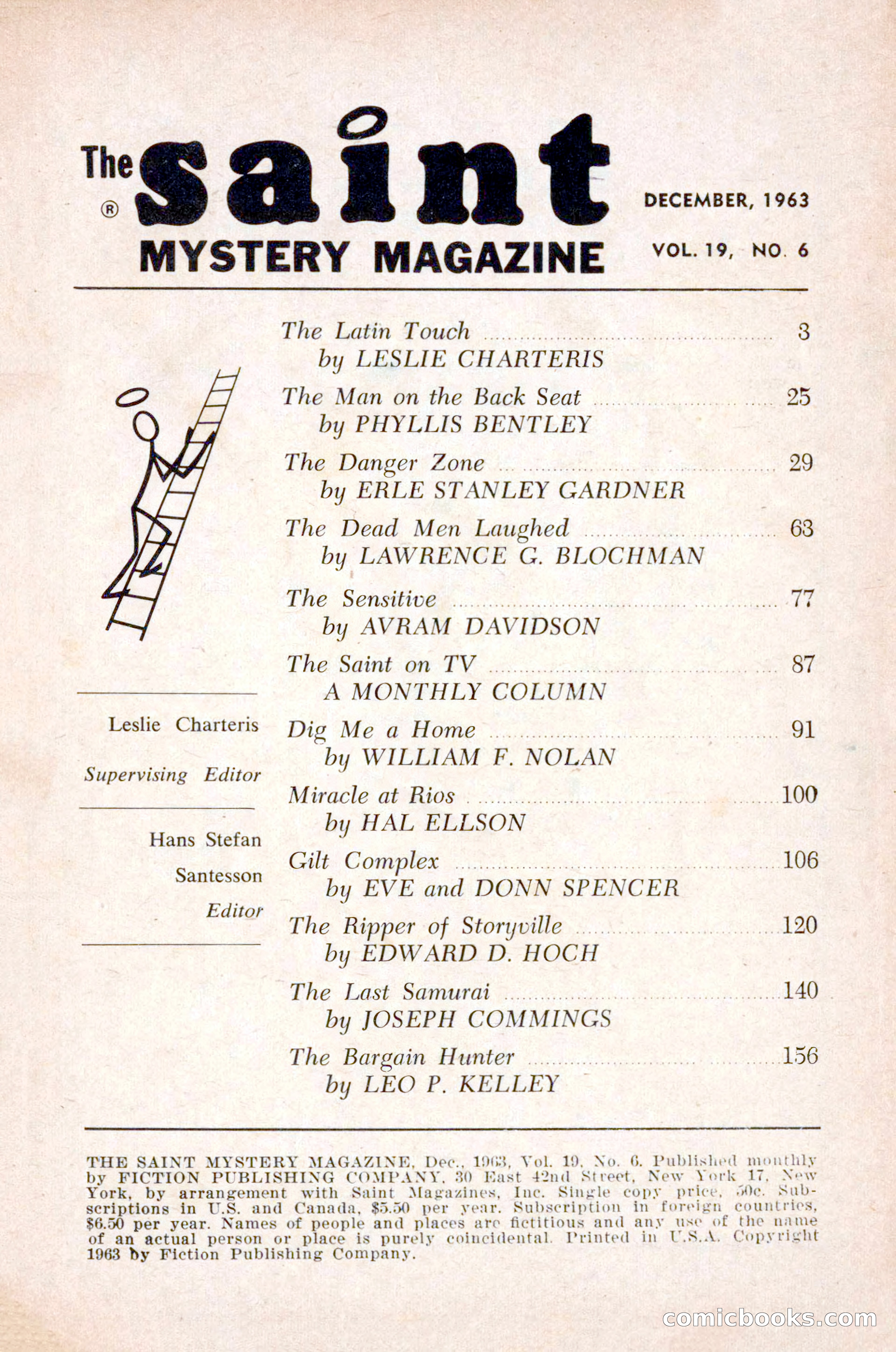 The Saint Mystery Magazine, December 1963 — page 3 of 164