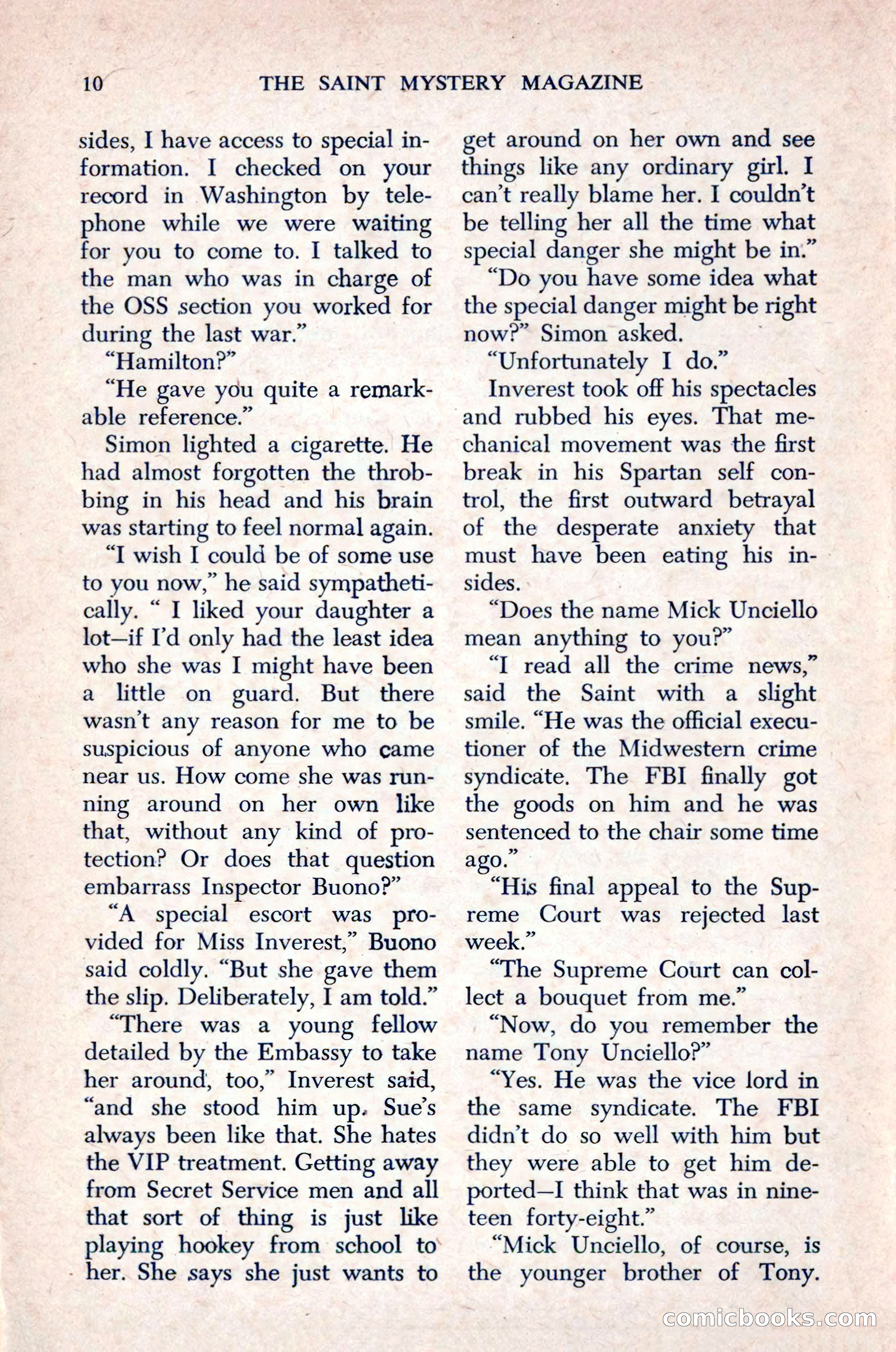 The Saint Mystery Magazine, December 1963 — page 12 of 164