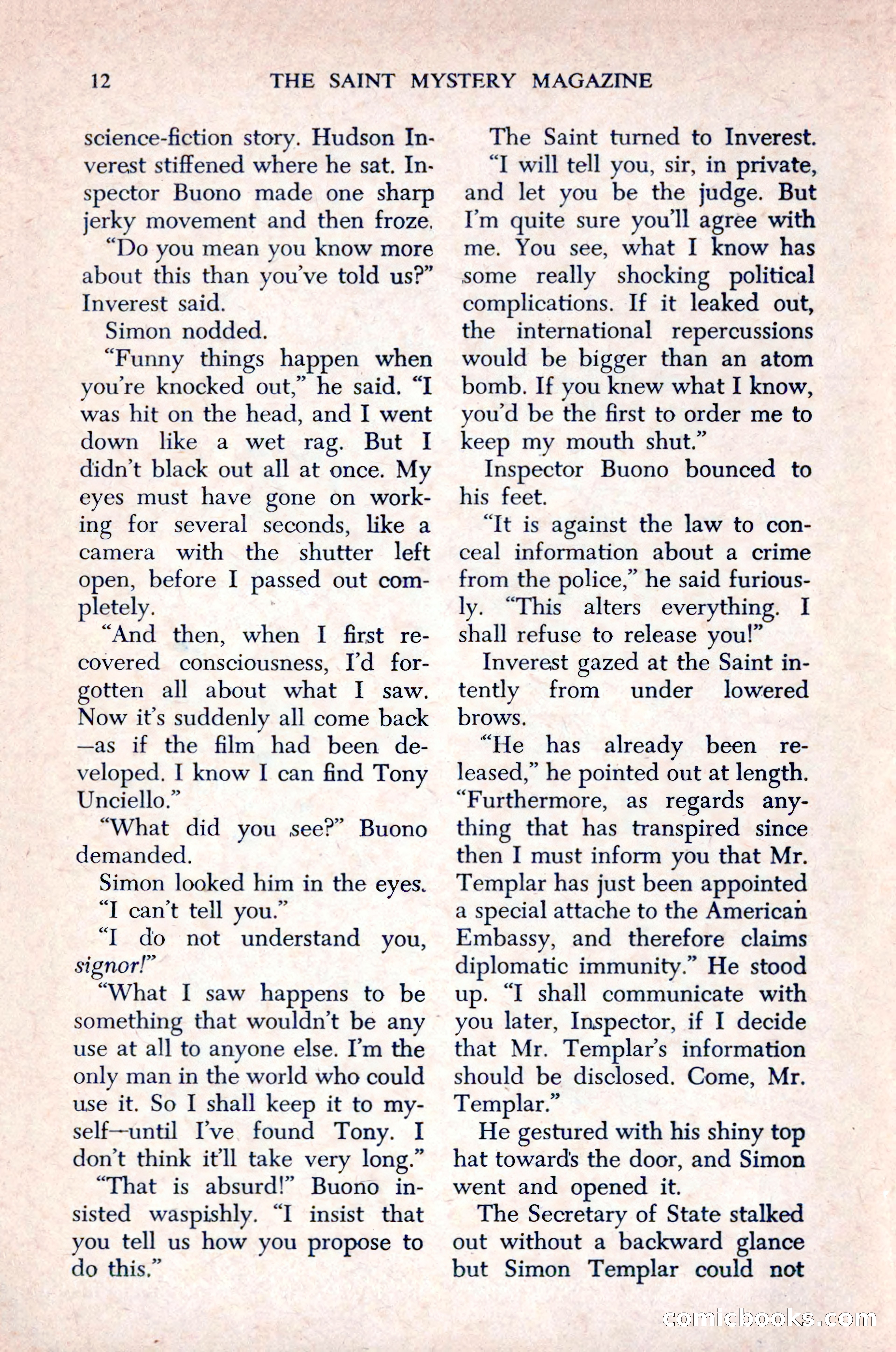 The Saint Mystery Magazine, December 1963 — page 14 of 164