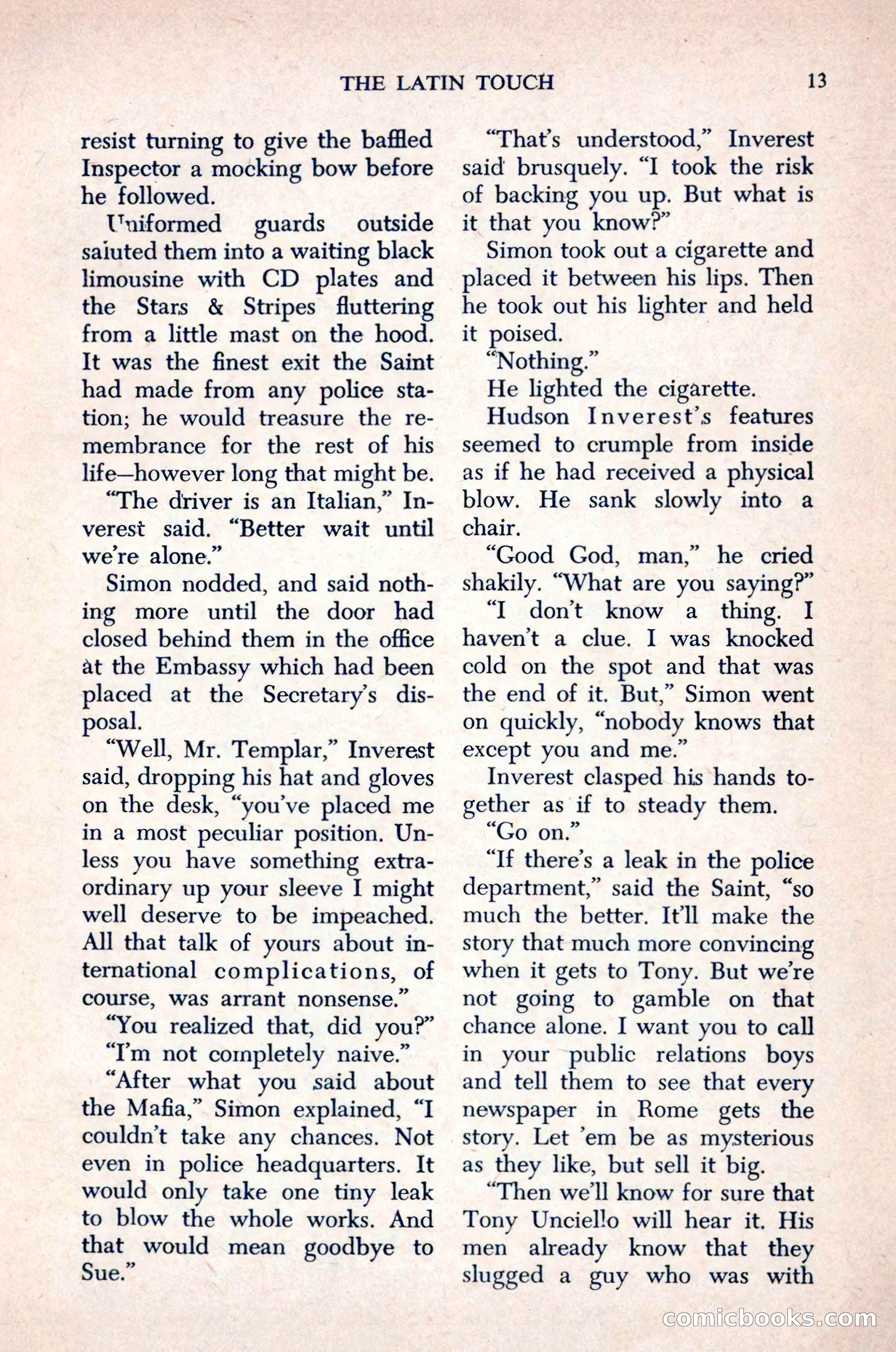 The Saint Mystery Magazine, December 1963 — page 15 of 164