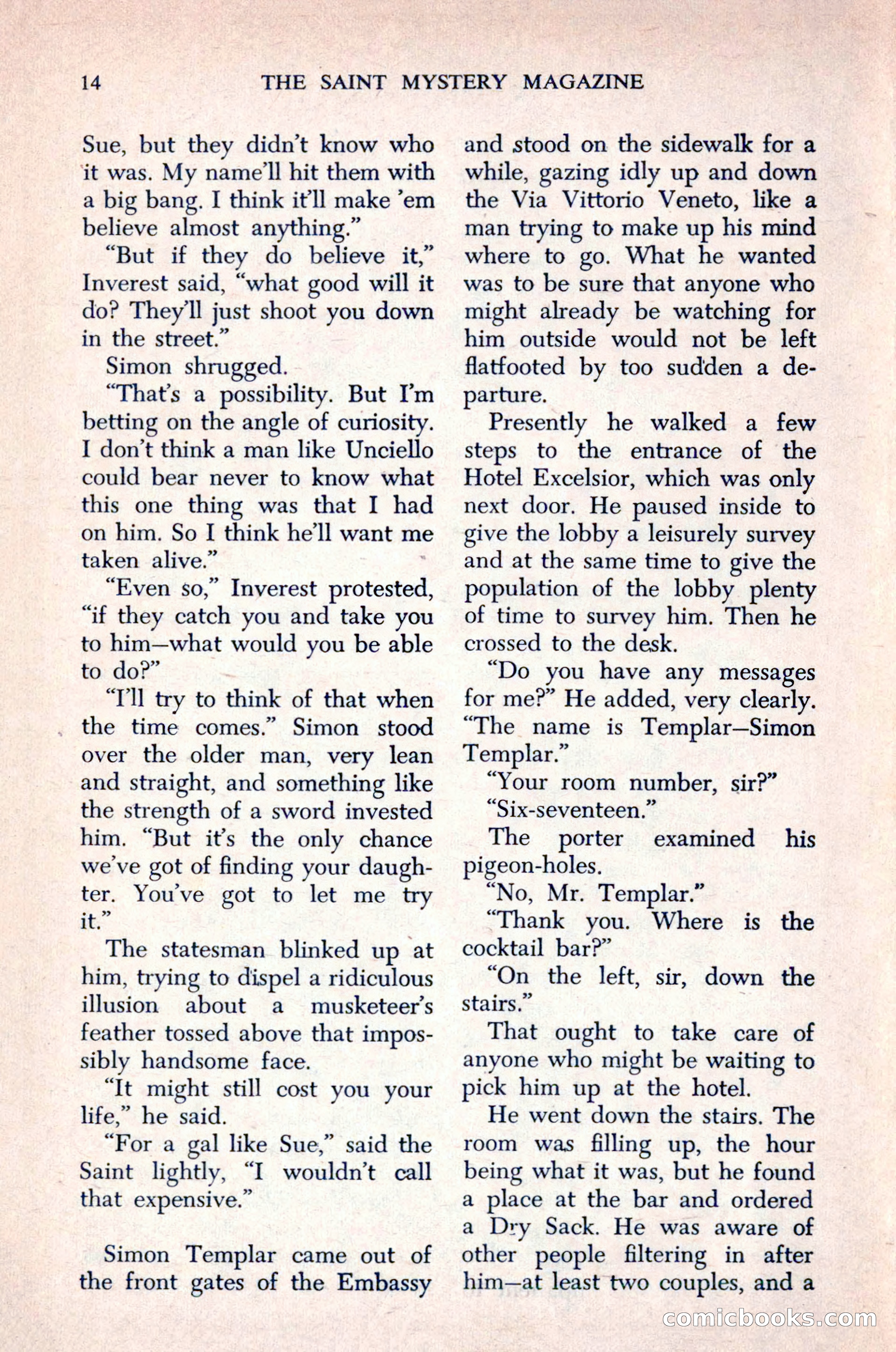 The Saint Mystery Magazine, December 1963 — page 16 of 164
