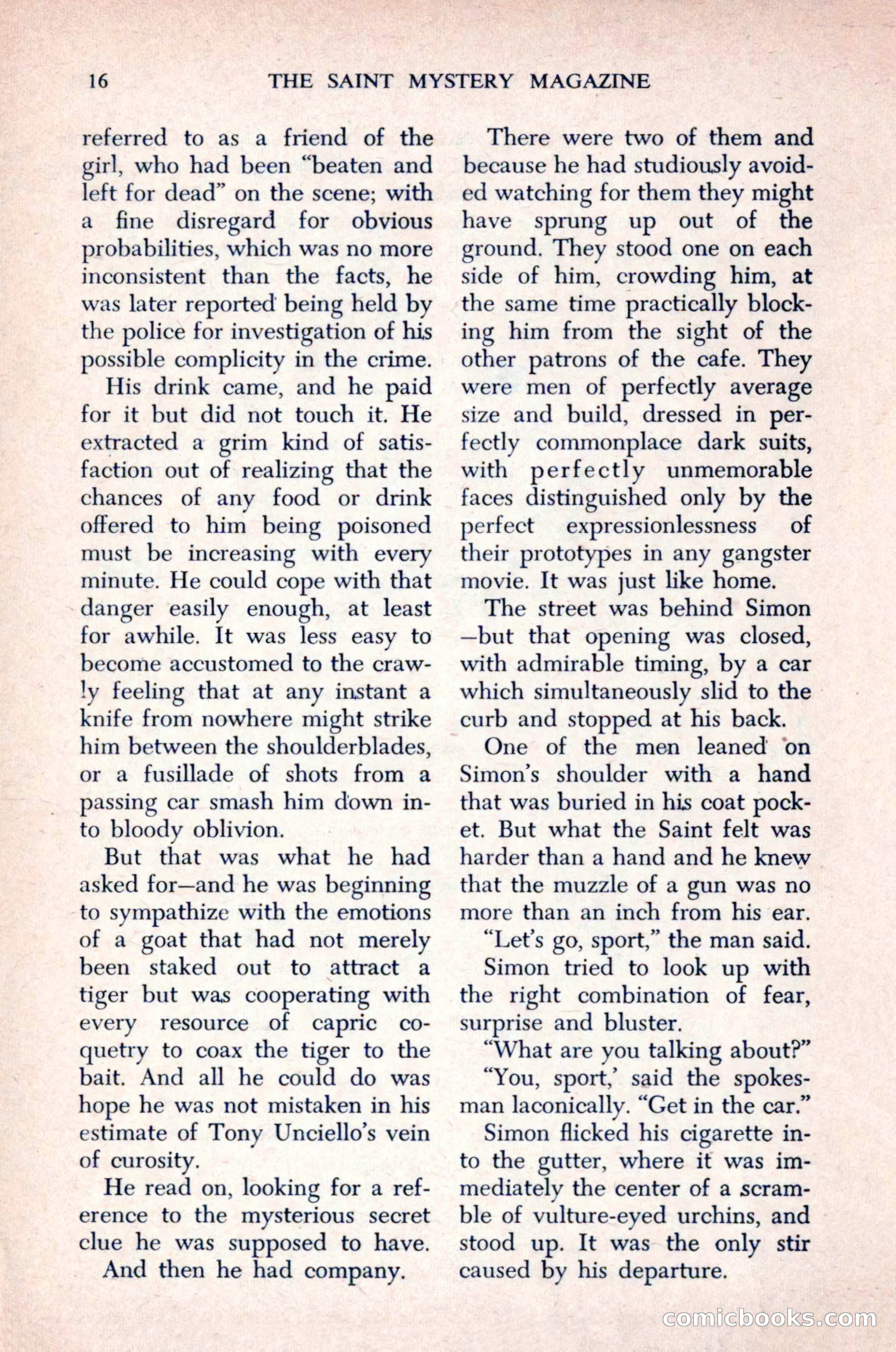 The Saint Mystery Magazine, December 1963 — page 18 of 164