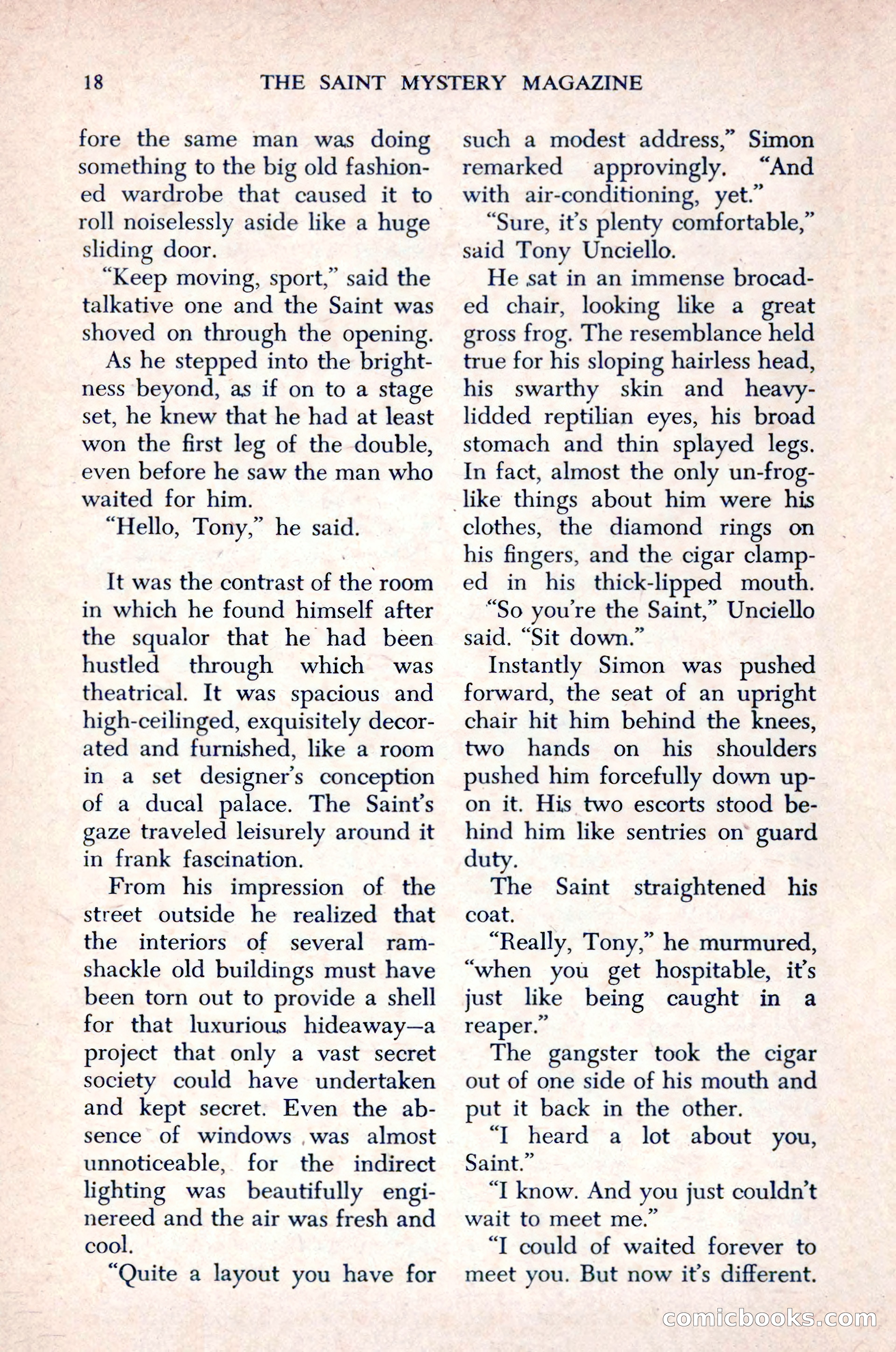 The Saint Mystery Magazine, December 1963 — page 20 of 164