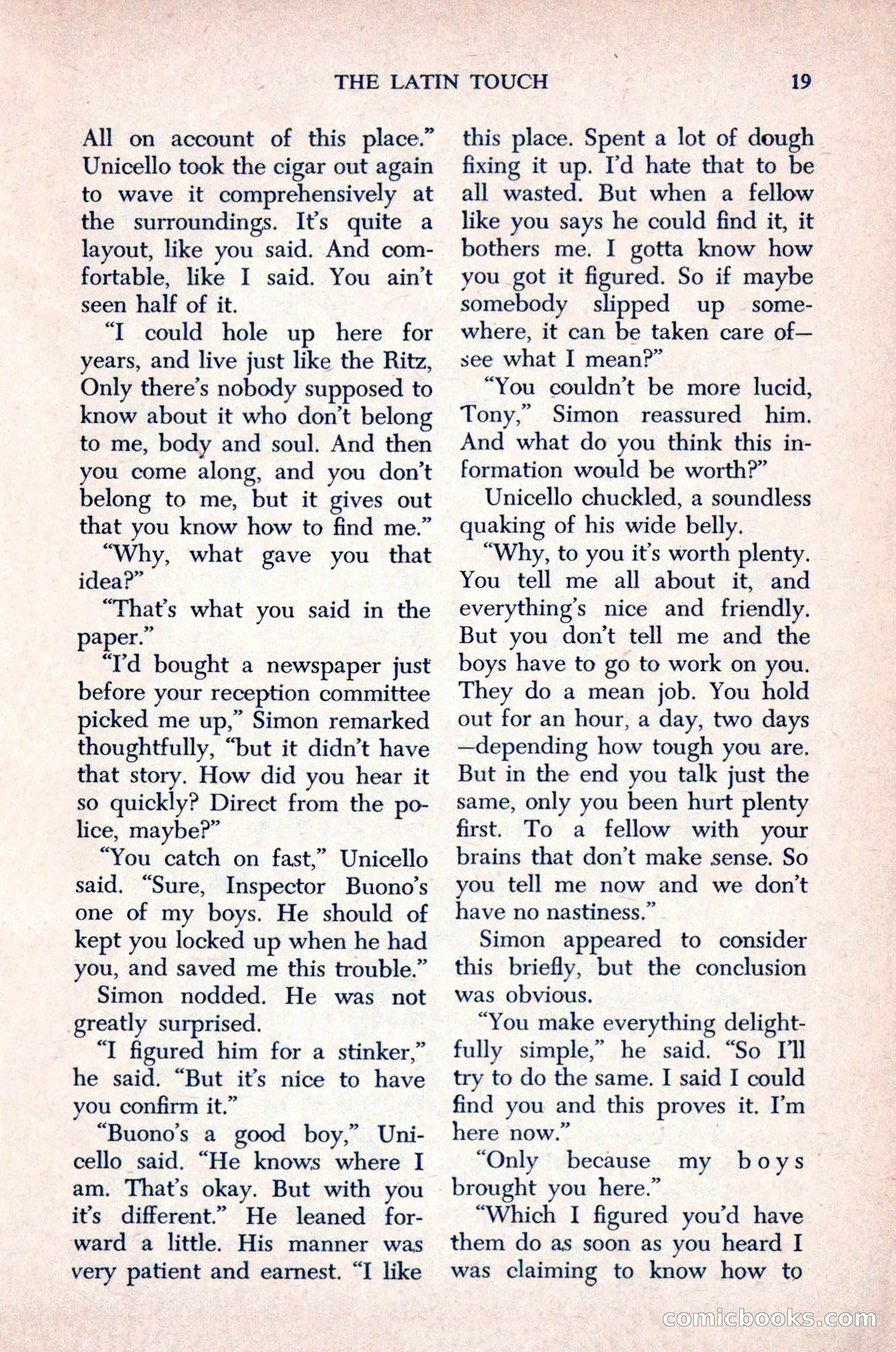 The Saint Mystery Magazine, December 1963 — page 21 of 164