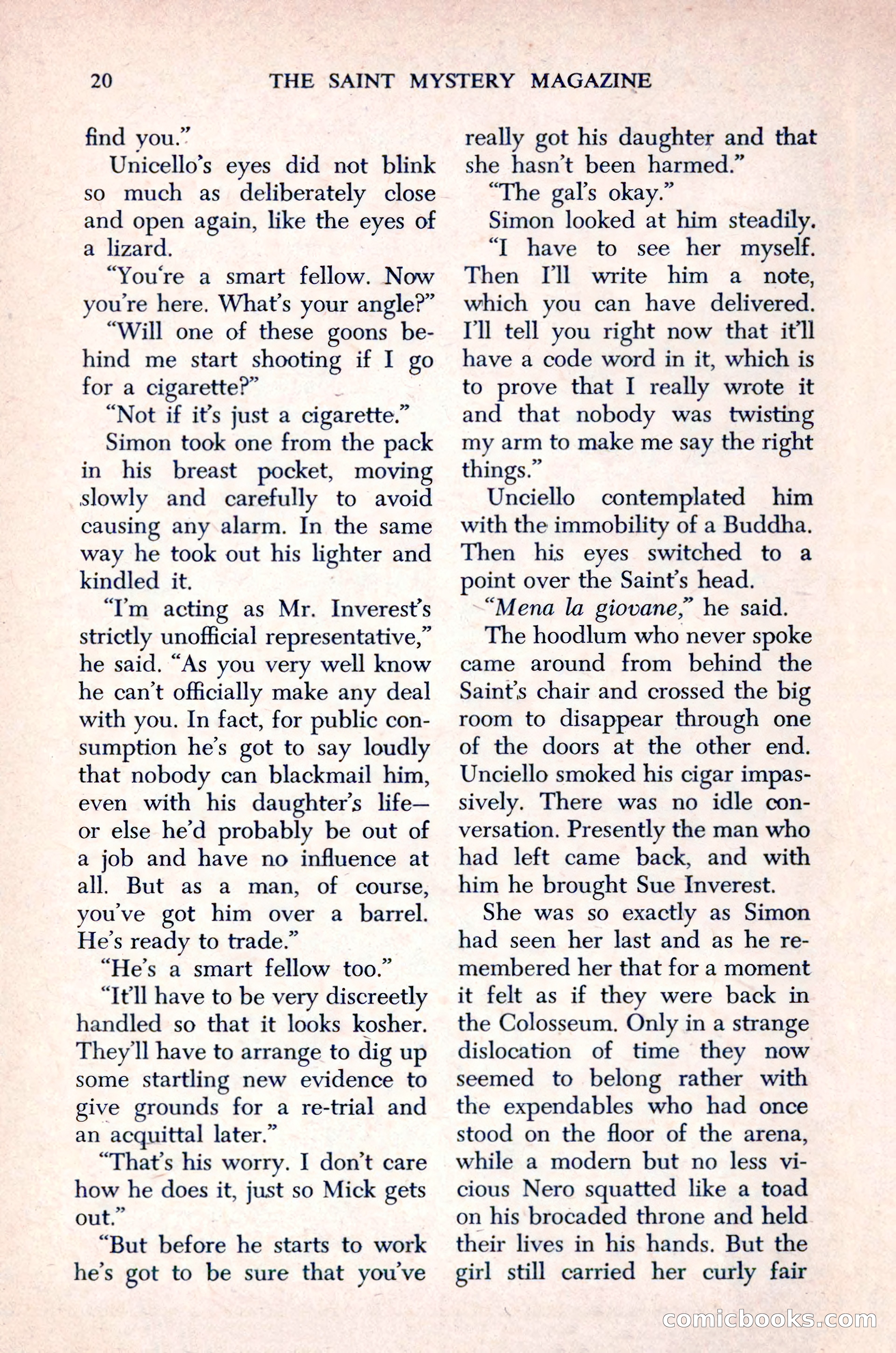 The Saint Mystery Magazine, December 1963 — page 22 of 164