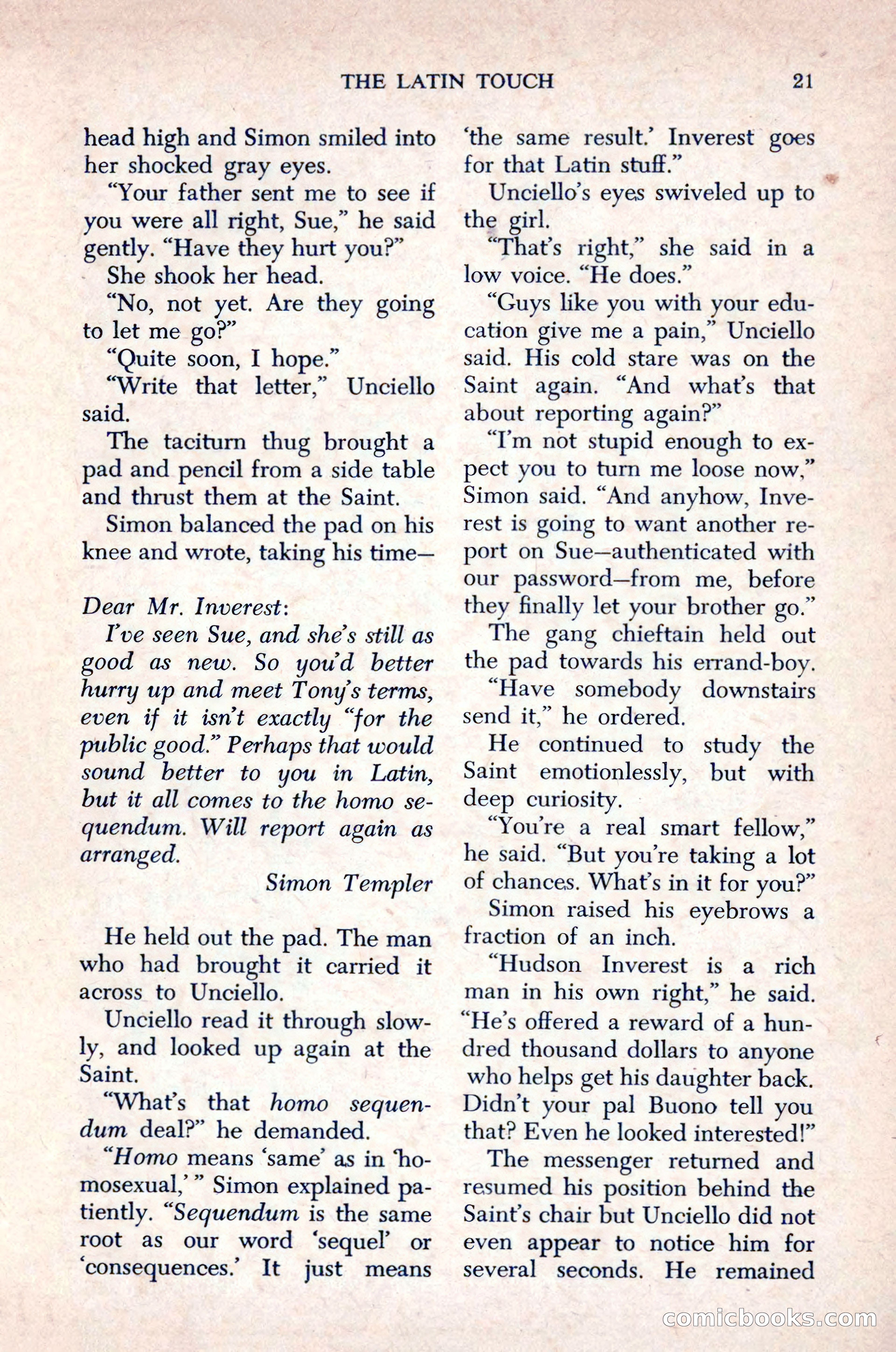 The Saint Mystery Magazine, December 1963 — page 23 of 164