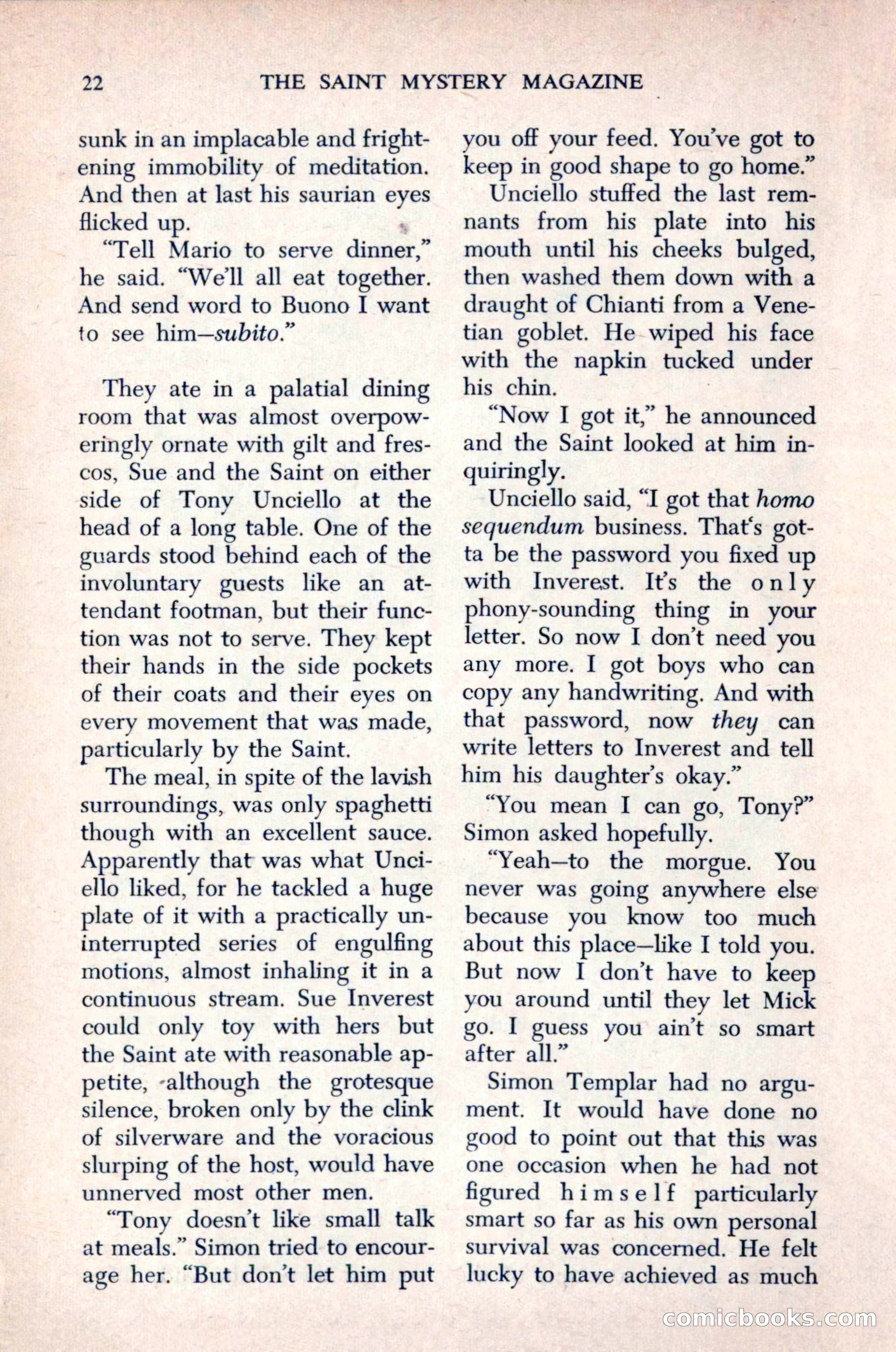 The Saint Mystery Magazine, December 1963 — page 24 of 164