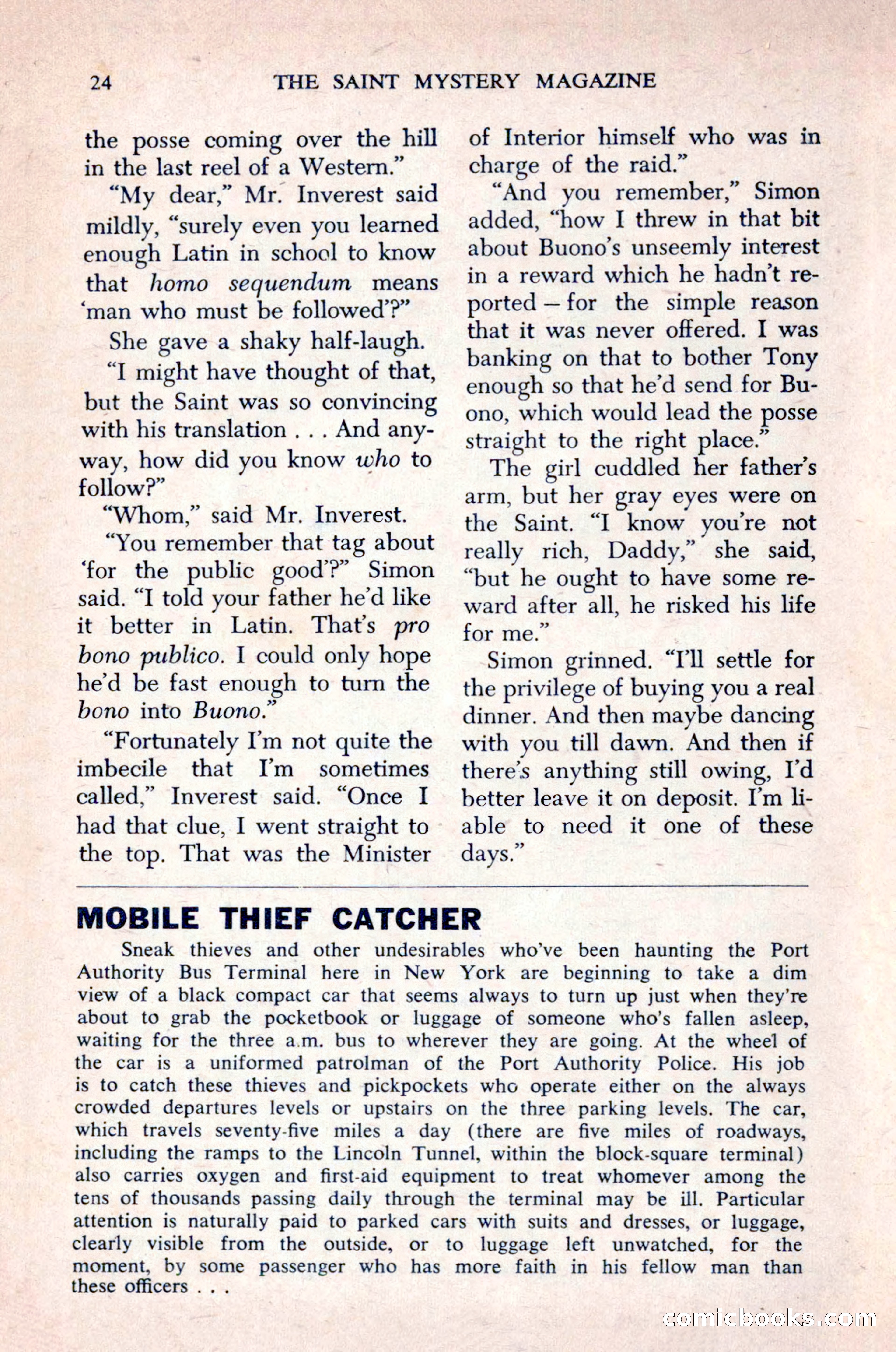 The Saint Mystery Magazine, December 1963 — page 26 of 164