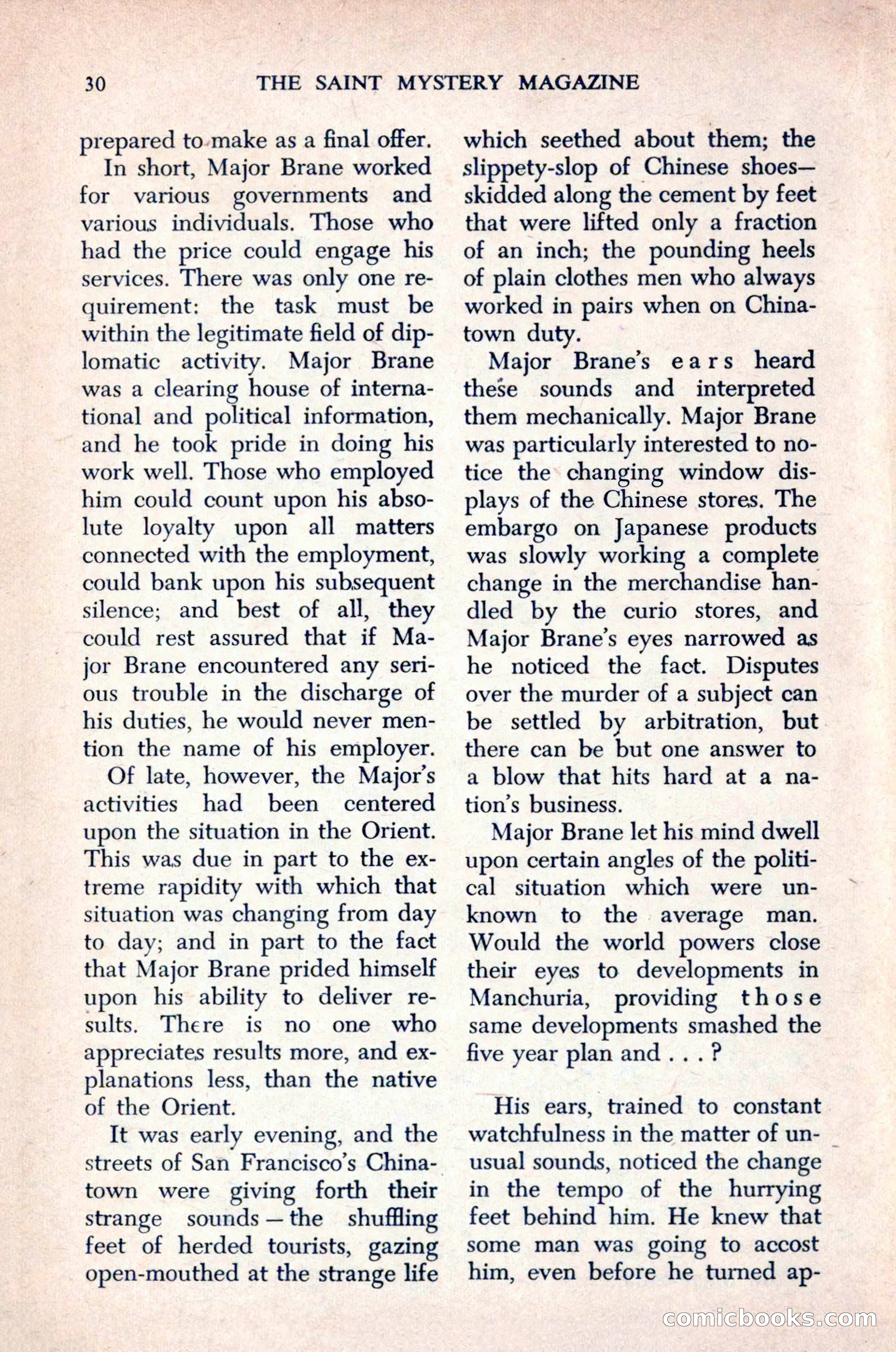 The Saint Mystery Magazine, December 1963 — page 32 of 164