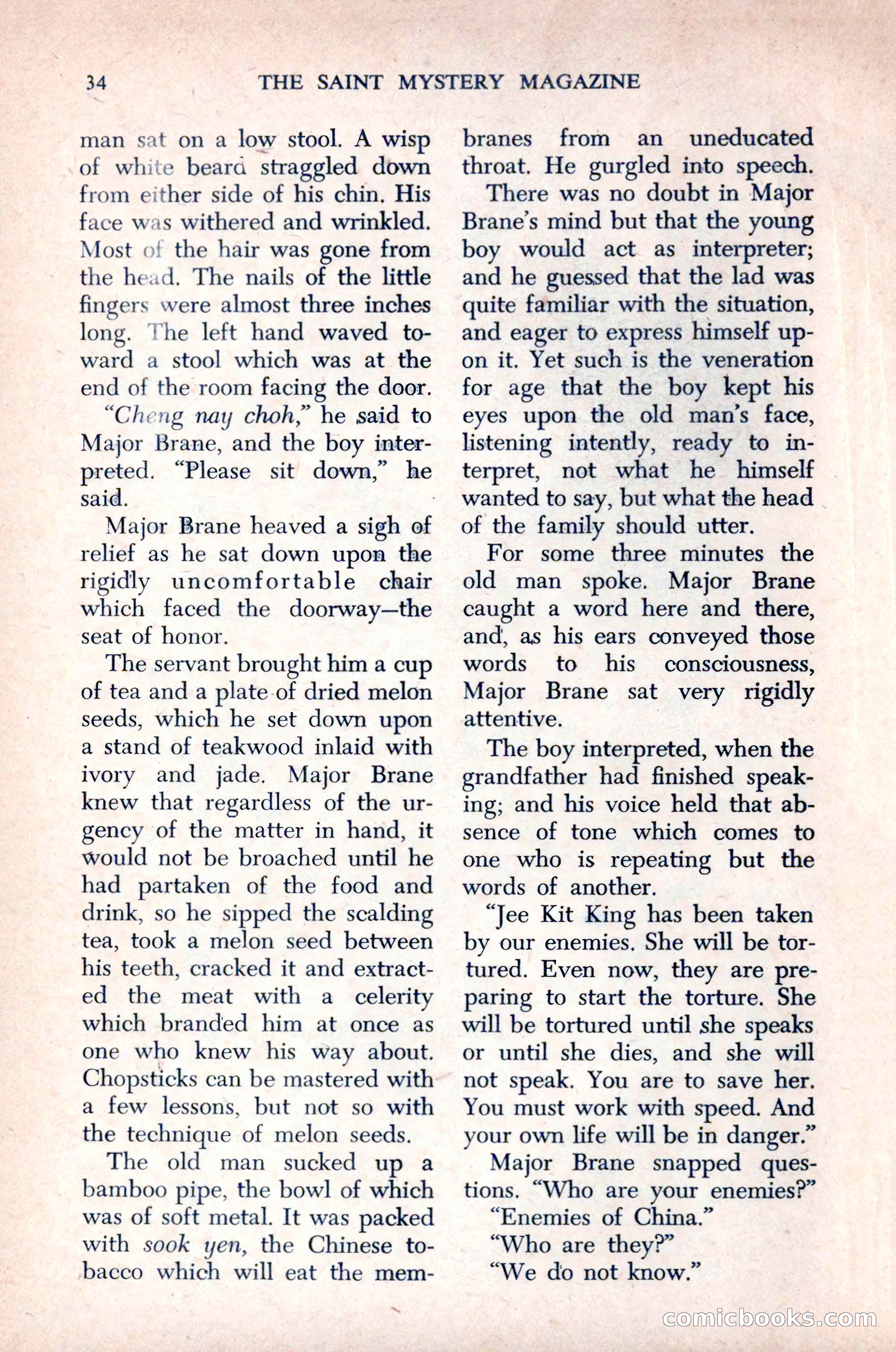 The Saint Mystery Magazine, December 1963 — page 36 of 164