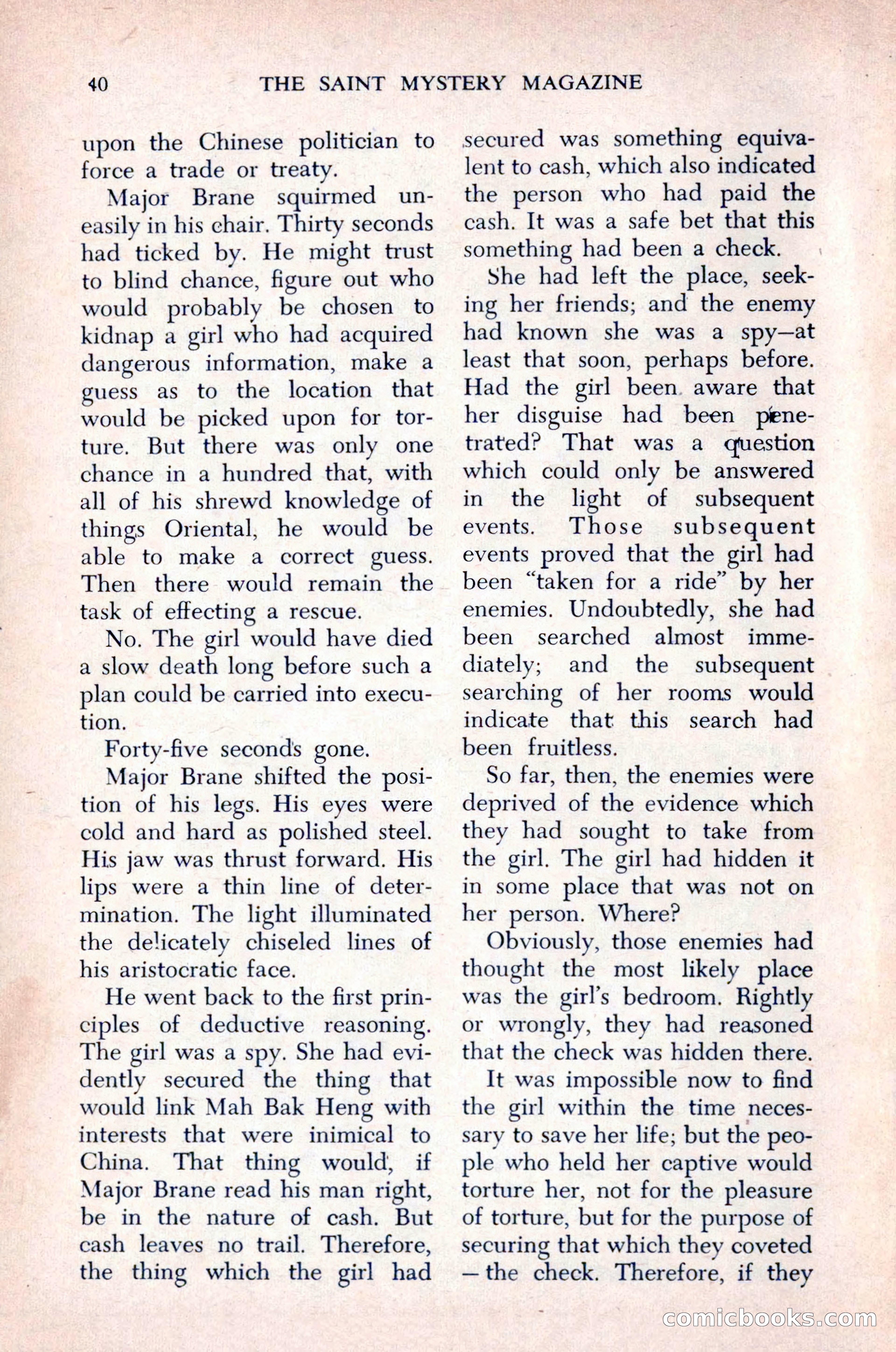 The Saint Mystery Magazine, December 1963 — page 42 of 164