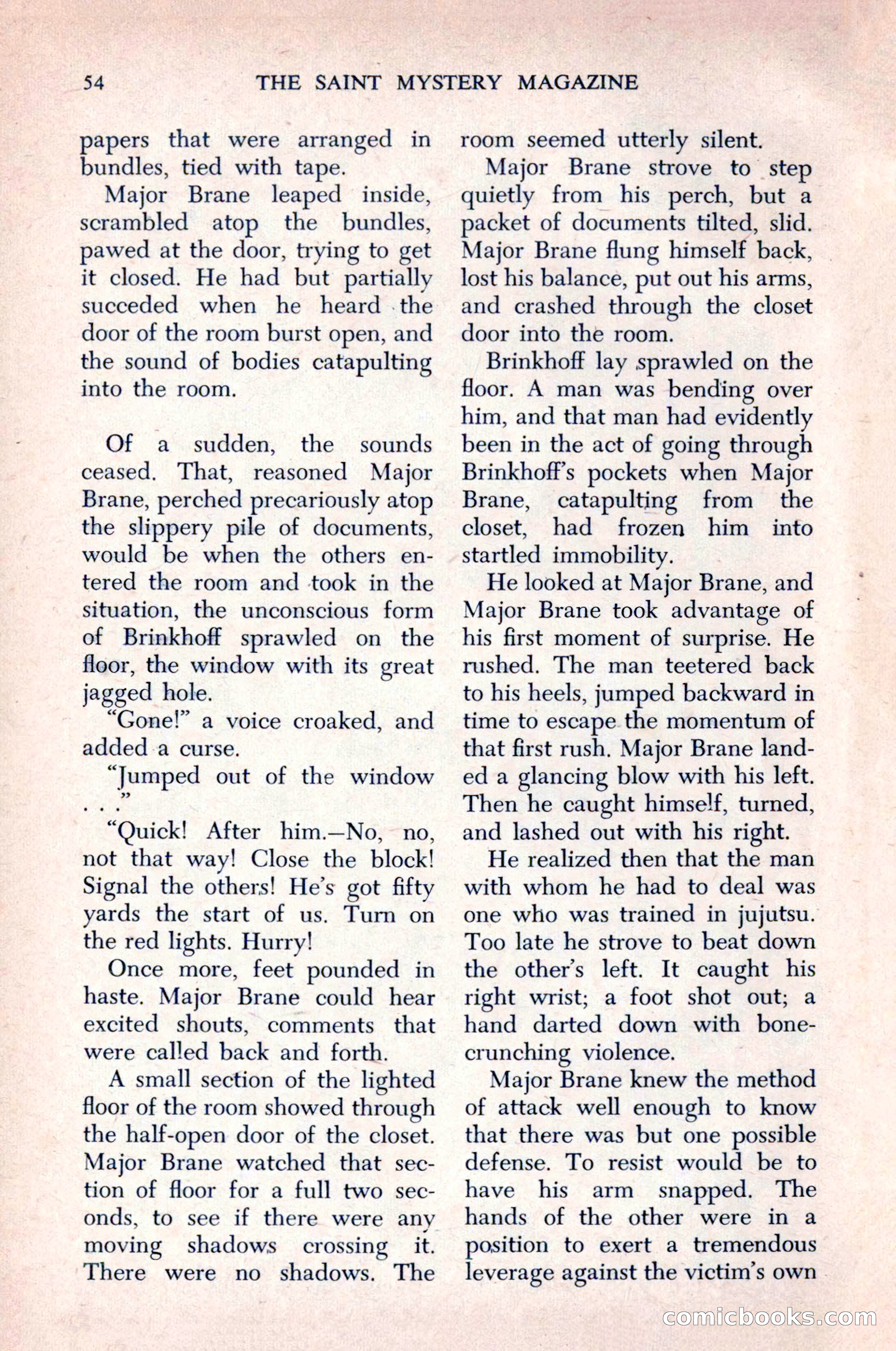 The Saint Mystery Magazine, December 1963 — page 56 of 164