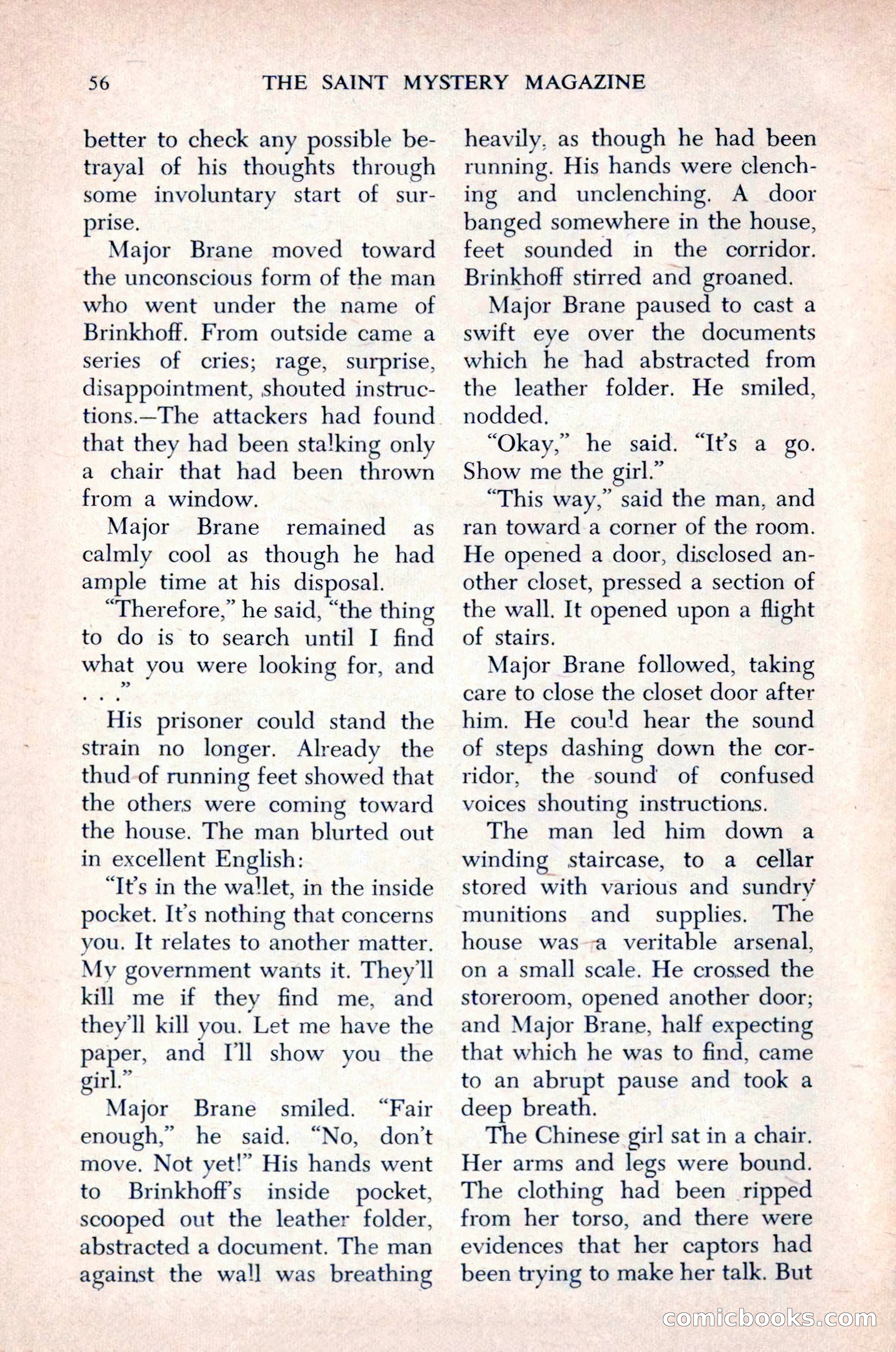 The Saint Mystery Magazine, December 1963 — page 58 of 164